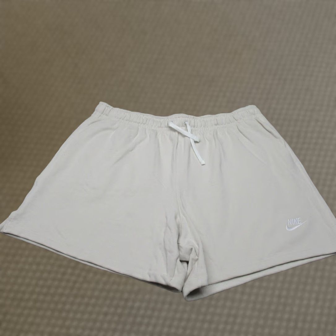 Nike Nike Shorts Mens 2XL Cream Drawstring Pockets Fleece Active Casual NEW Size US 39 - 1 Thumbnail