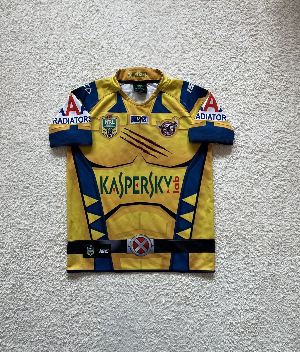Vintage Manly Warringah Sea Eagles Marvel Wolverine 2014 Rugby Size US M / EU 48-50 / 2 - 1 Thumbnail