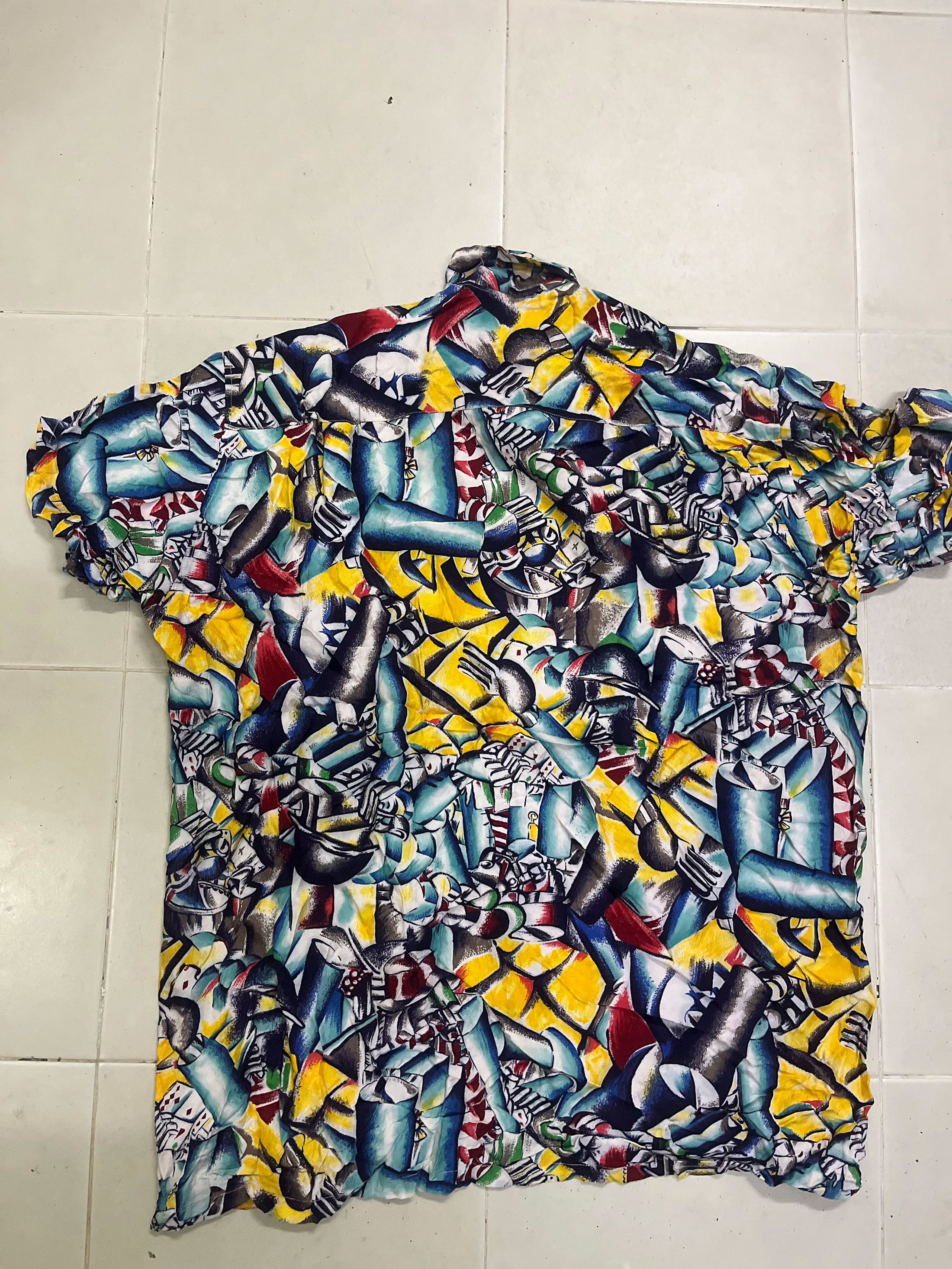 Japanese Brand Primitive Japan Full Printed Art Hawaiian Hawaii Size US XL / EU 56 / 4 - 3 Thumbnail