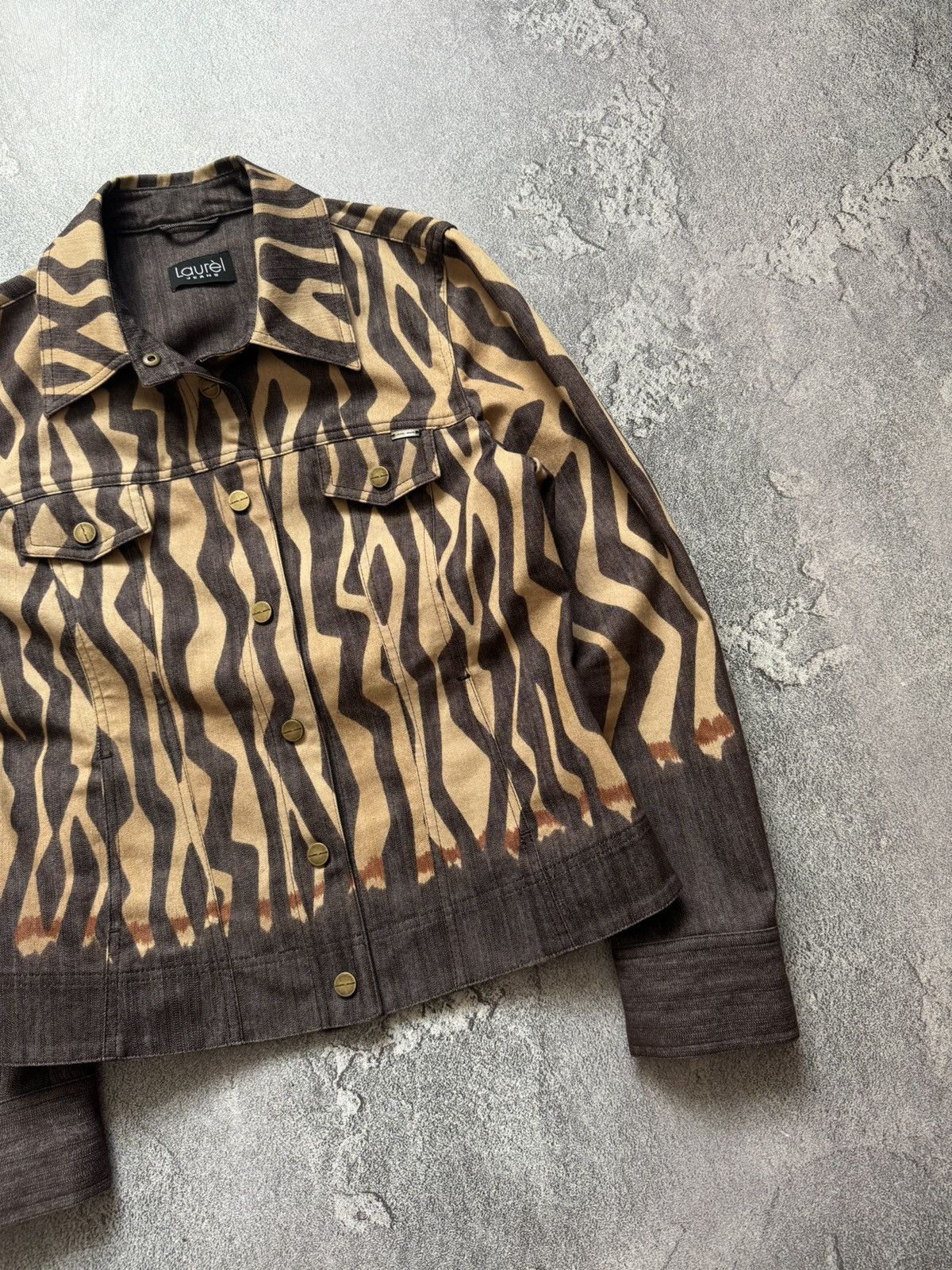 Escada × Escada Sport Lauren by Escada 36 all printed leopard brown jacket denim Size S / US 4 / IT 40 - 7 Thumbnail