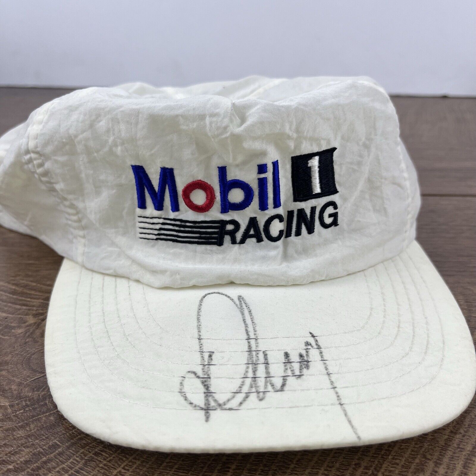 Other Mobile 1 Racing Hat NASCAR Snapback Hat White Adjustable Hat Size ONE SIZE - 3 Thumbnail