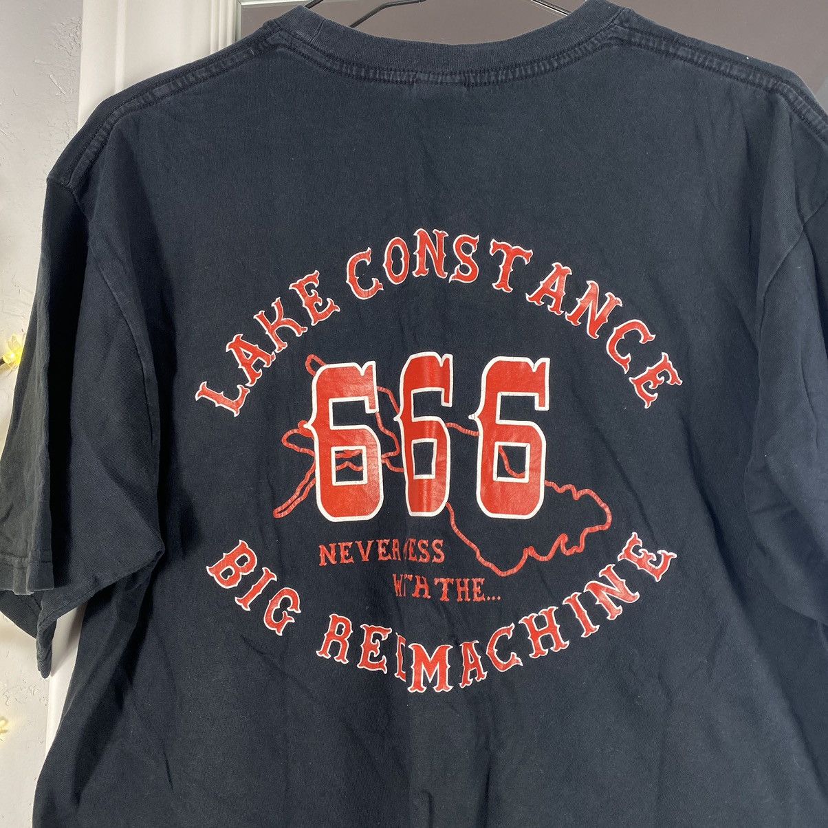 Harley Davidson × Vintage VINTAGE BIG RED MACHINE 666 BIKERS CLUB T SHIRT Size US L / EU 52-54 / 3 - 4 Thumbnail