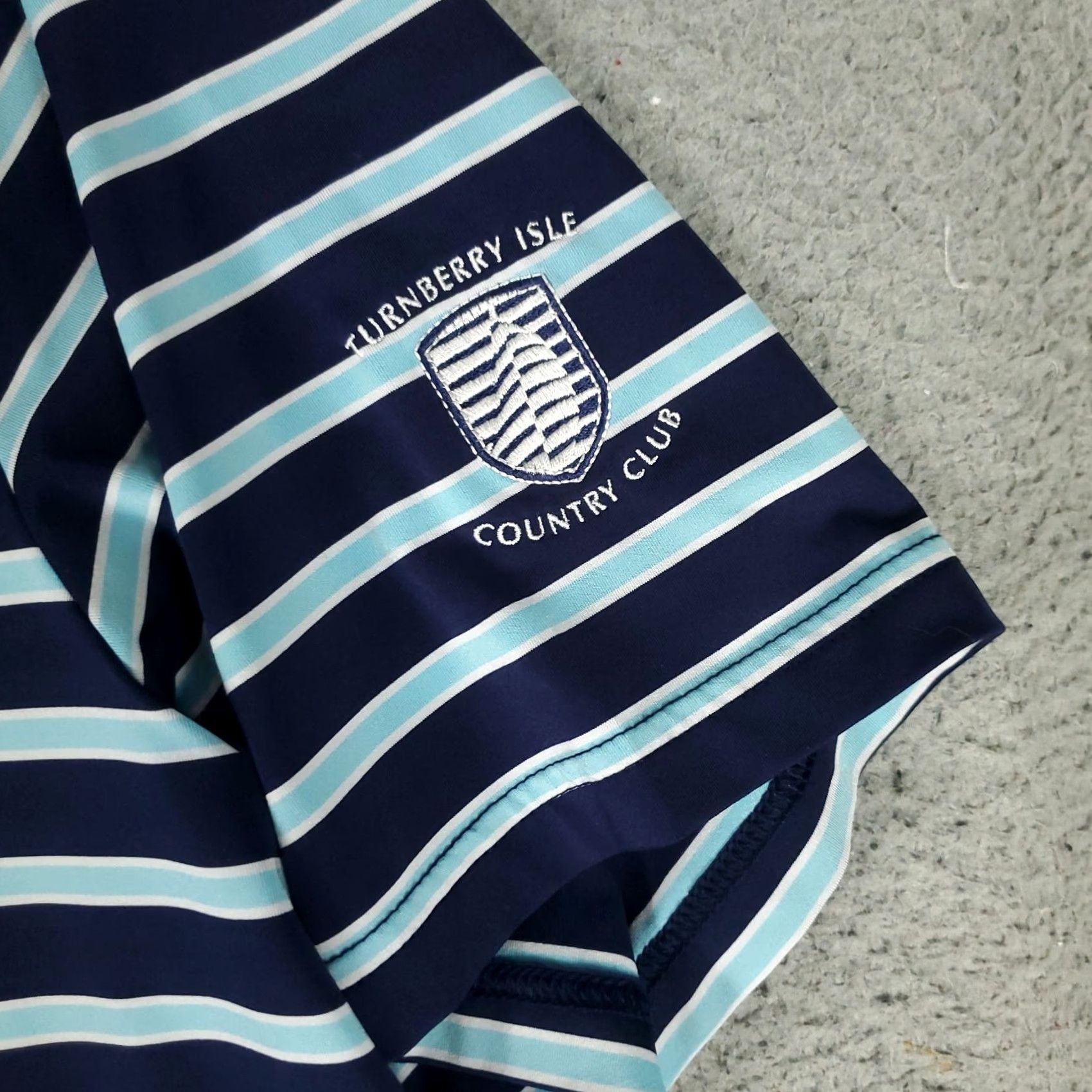 RLX Ralph Lauren RLX Ralph Lauren Polo Shirt Mens XL Blue Striped Golf Casual Short Sleeve Polo Size US XL / EU 56 / 4 - 3 Thumbnail