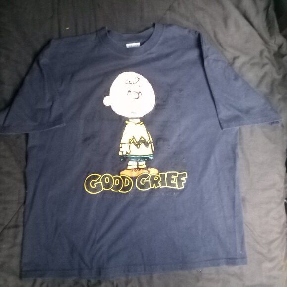 Peanuts Vintage Y2K Peanuts Charlie Brown Good Grief T-Shirt Size US XL / EU 56 / 4 - 2 Thumbnail