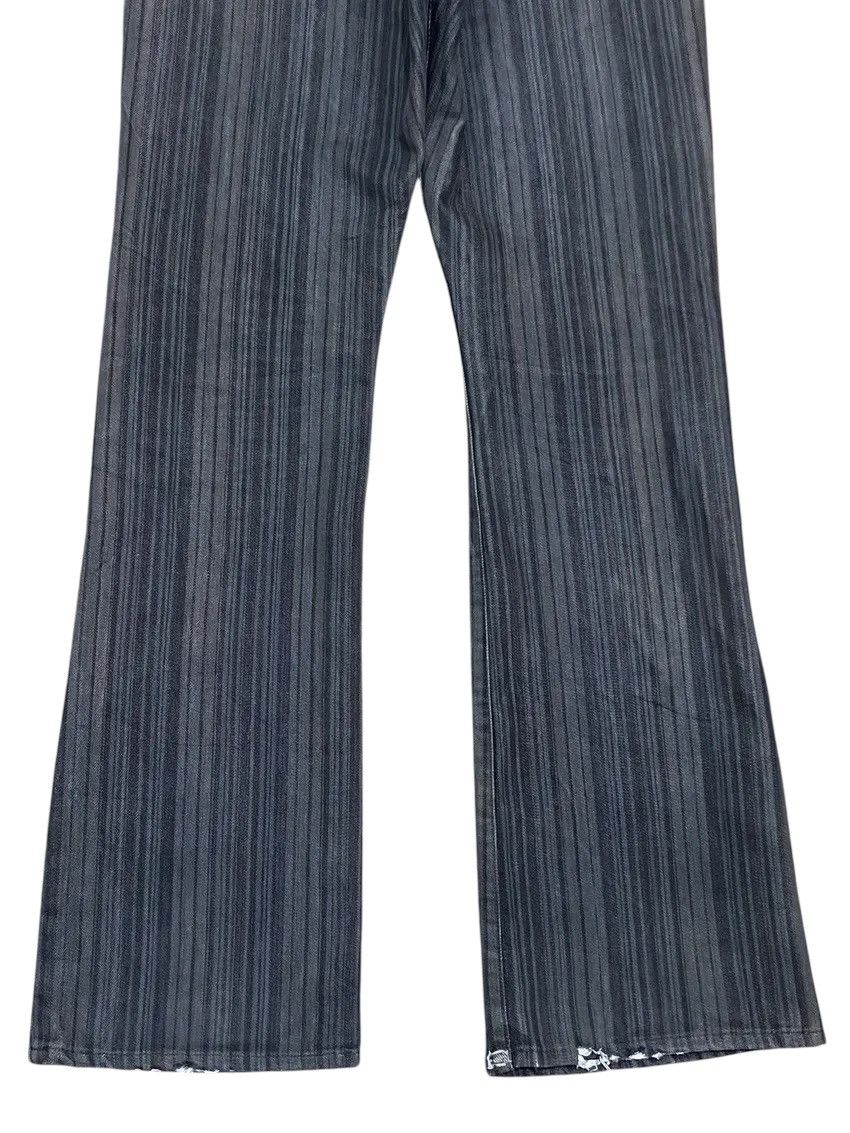 semanticdesign Semantic Design Denim Striped Flared Pants Size US 29 - 4 Thumbnail