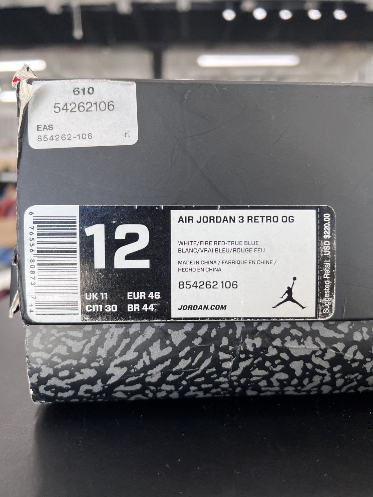 Jordan Brand Air Jordan 3 True Blue Sz. 12 (2016) Size US 12 / EU 45 - 11 Thumbnail