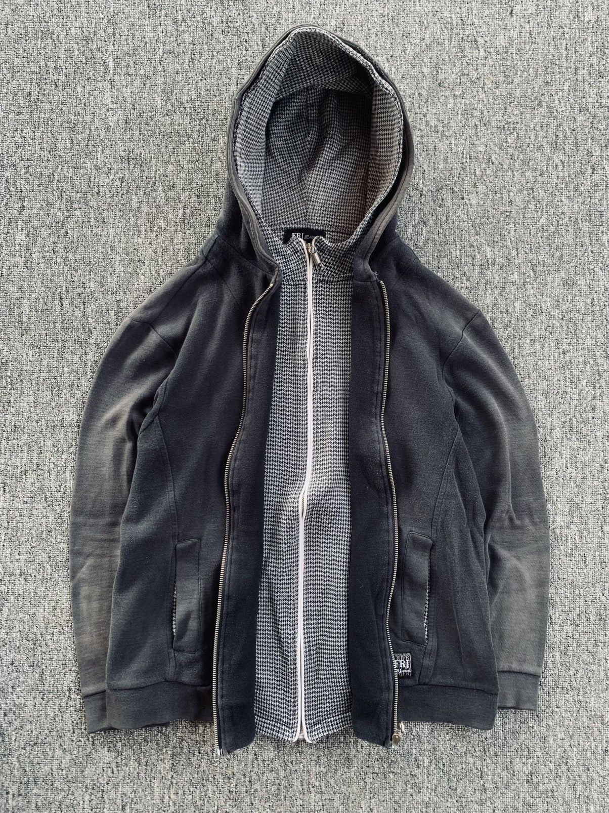 Japanese Brand Rare FRJ Japanese Double Layer Sunfaded Distressed Jacket Size US M / EU 48-50 / 2 - 5 Thumbnail