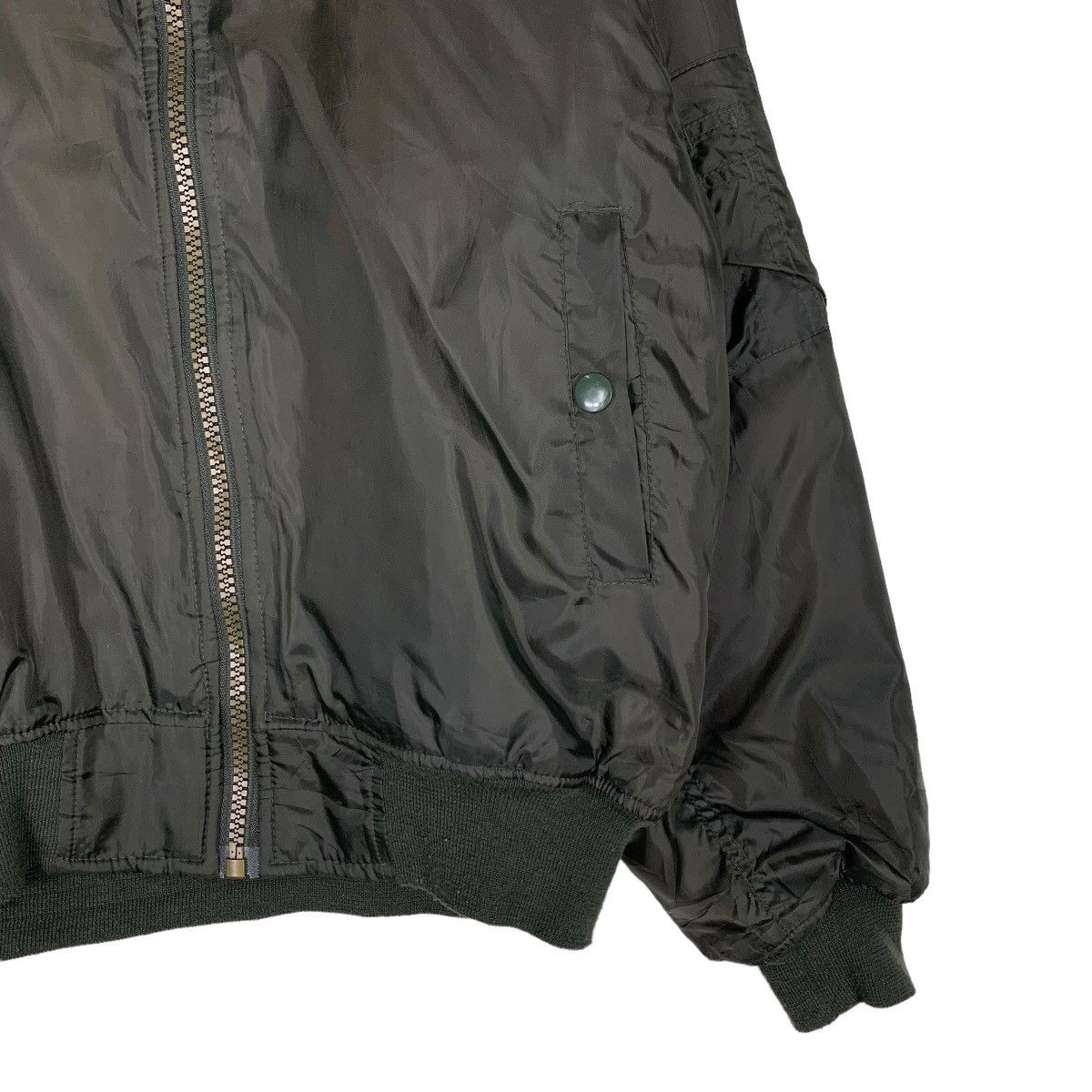 Japanese Brand Vintage Ma1 Black Bomber Jacket #0484-C22 Size US M / EU 48-50 / 2 - 4 Thumbnail