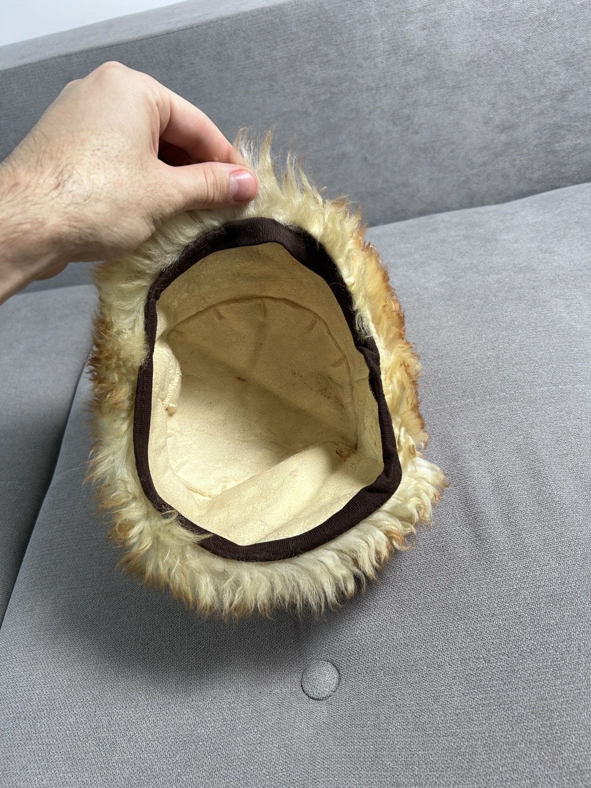 Japanese Brand × Vintage Vintage Y2K AvantGarde faux fur hat streetwear one size Size ONE SIZE - 4 Thumbnail