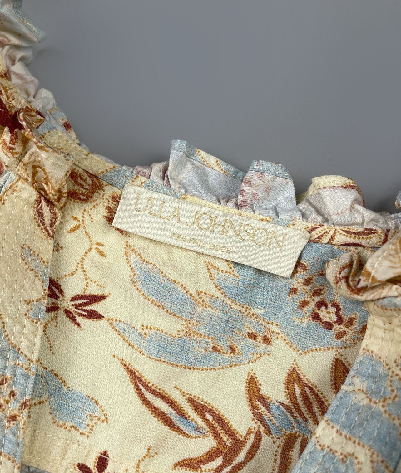 Ulla Johnson Ulla Johnson "Lei" Printed SS Floral V-Neck Top Size UK 12 Size M / US 6-8 / IT 42-44 - 12 Thumbnail