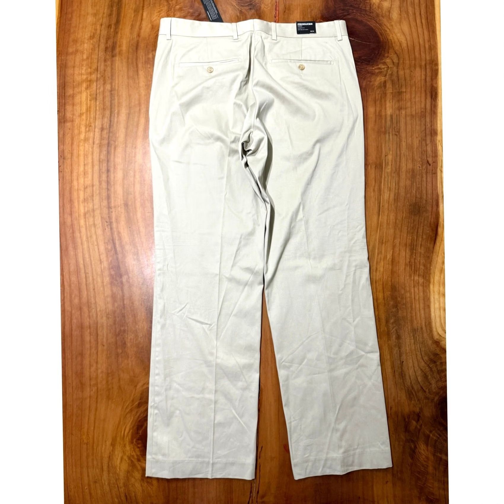 Express Express Men Chino pants 36 x 32 Cotton Straight Flat Front NEW Size US 36 / EU 52 - 5 Thumbnail