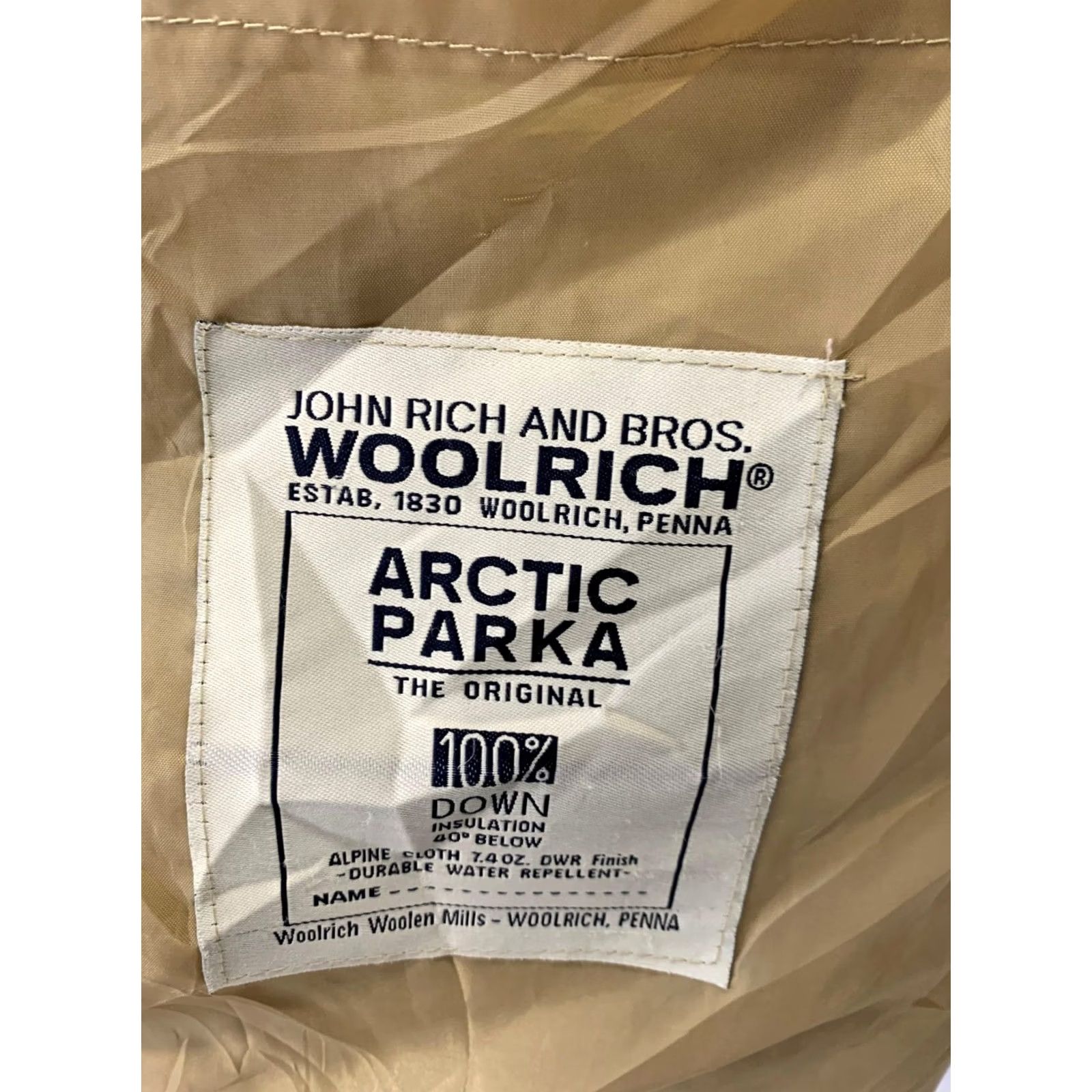 Vintage Woolrich Arctic Parka XL Black Down Jacket Fur Hood Made In USA Men's Vtg #rm Size US XL / EU 56 / 4 - 4 Thumbnail