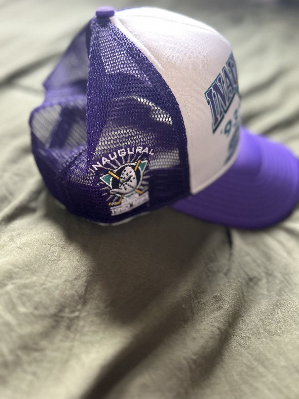 NHL × Vintage RARE VINTAGE Mighty Ducks hat Size ONE SIZE - 2 Thumbnail
