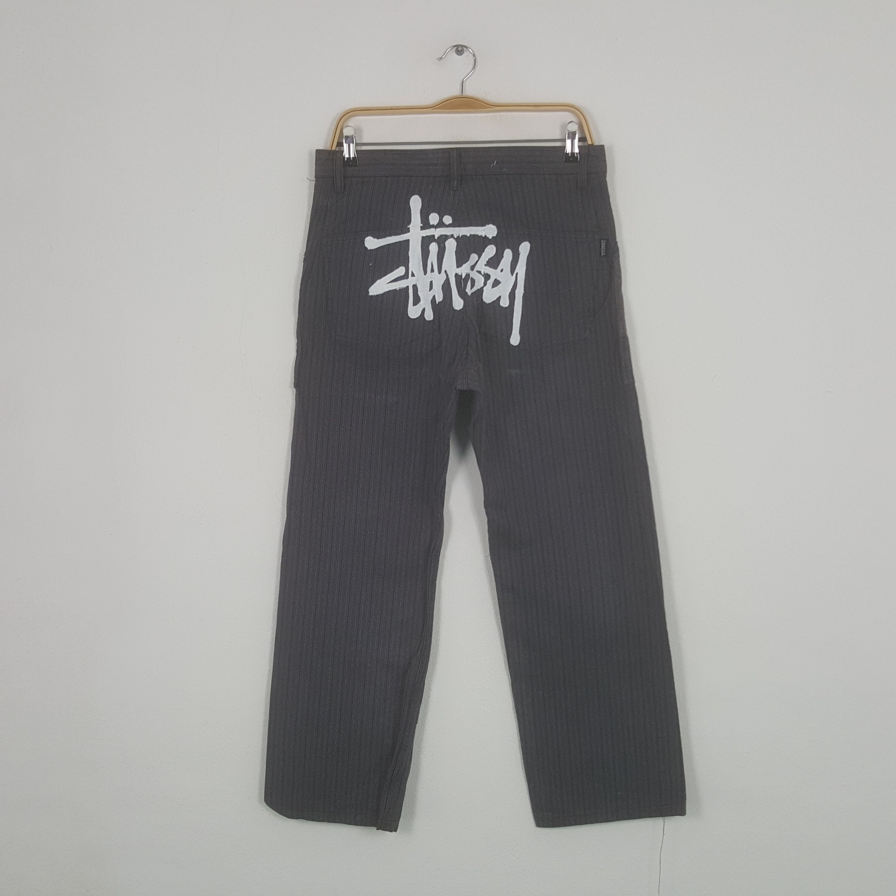 Skategang × Stussy × Vintage Vintage Stussy American Style Stripes Pants |  Grailed