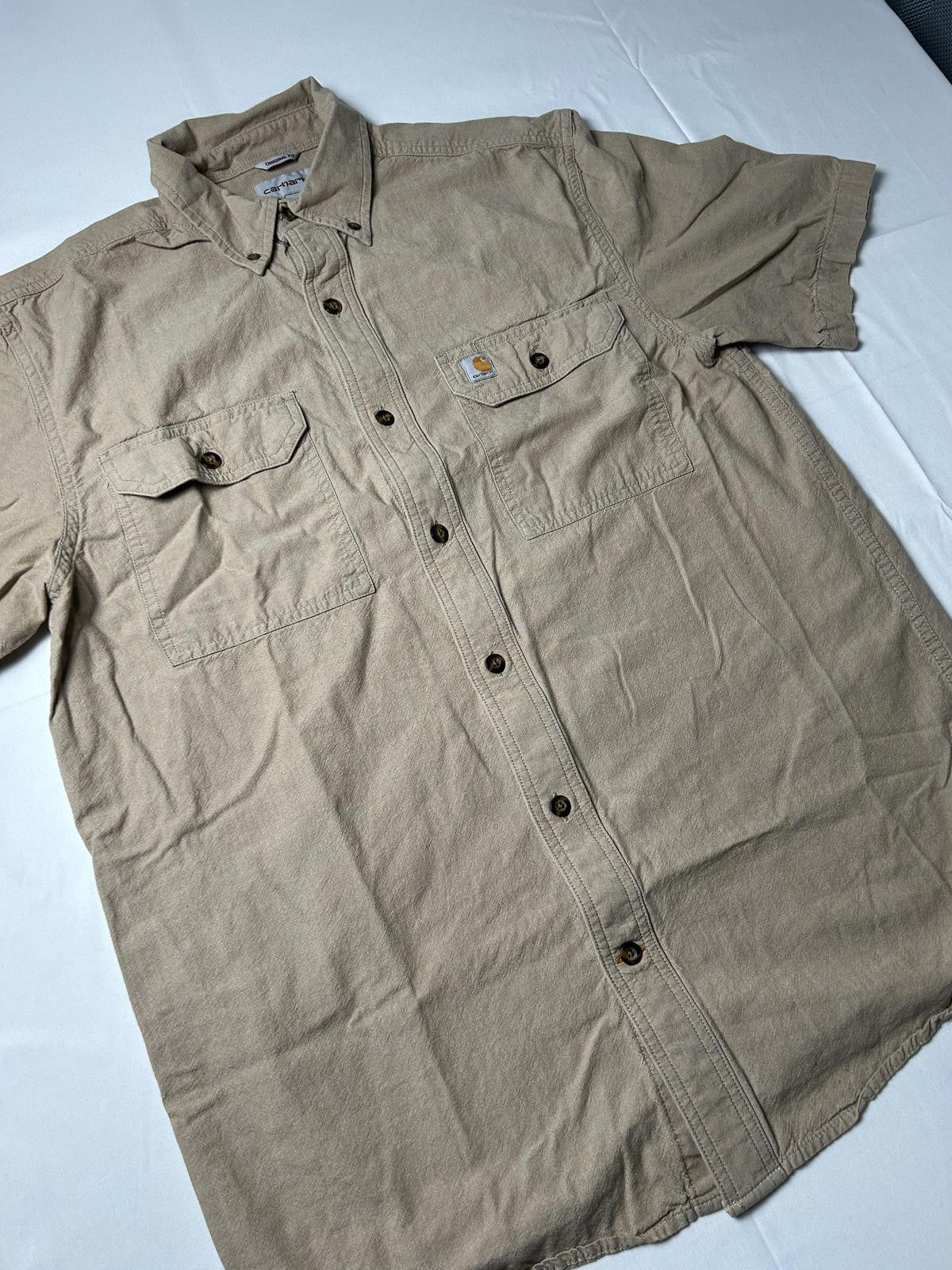 Carhartt Carhartt Pocket Shirt Heavyweight Tan Overshirt Workwear Size US M / EU 48-50 / 2 - 4 Thumbnail