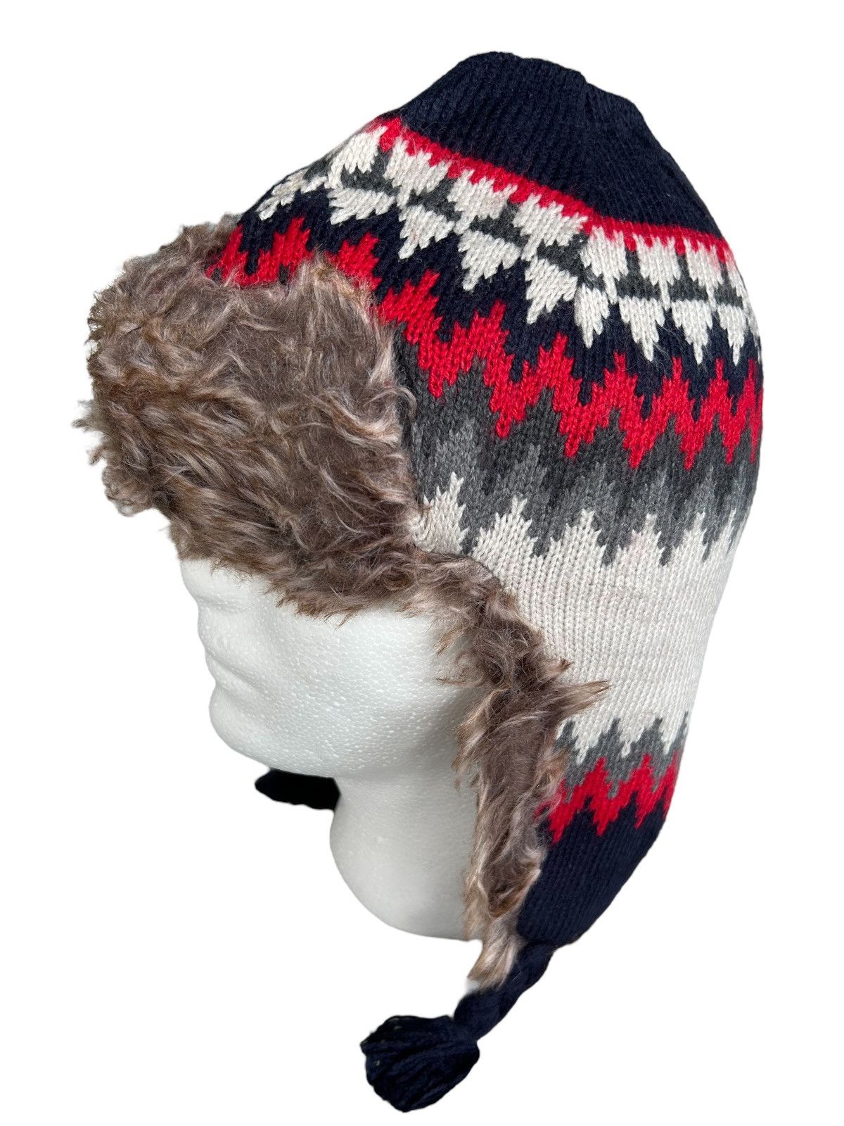 14th Addiction × Japanese Brand × Le Grande Bleu (L.G.B.) Gap Ushanka Fur Beanie Hats Size ONE SIZE - 1 Thumbnail