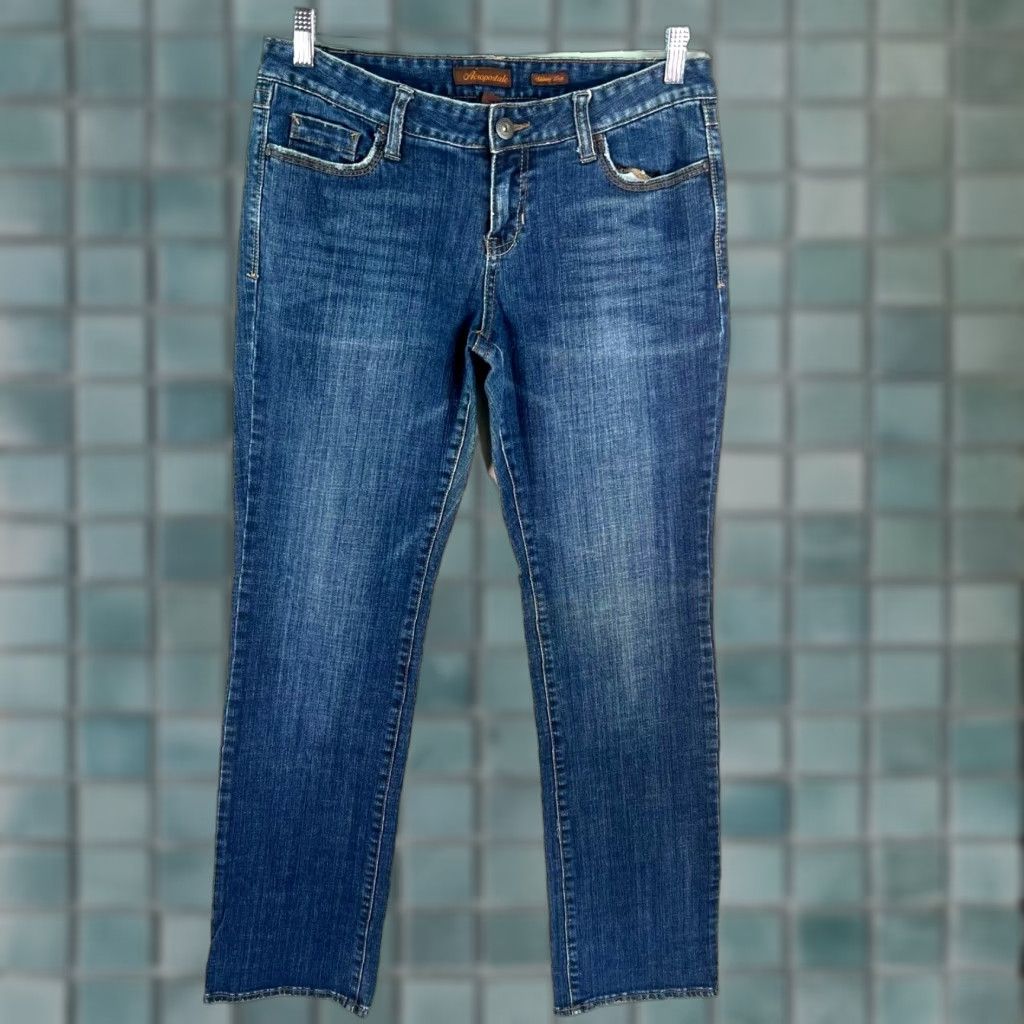 Vintage Aéropostale Skinny Leg Jeans Women 9/10 Regular 32x32 Blue Denim Size 30" / US 8 / IT 44 - 1 Thumbnail