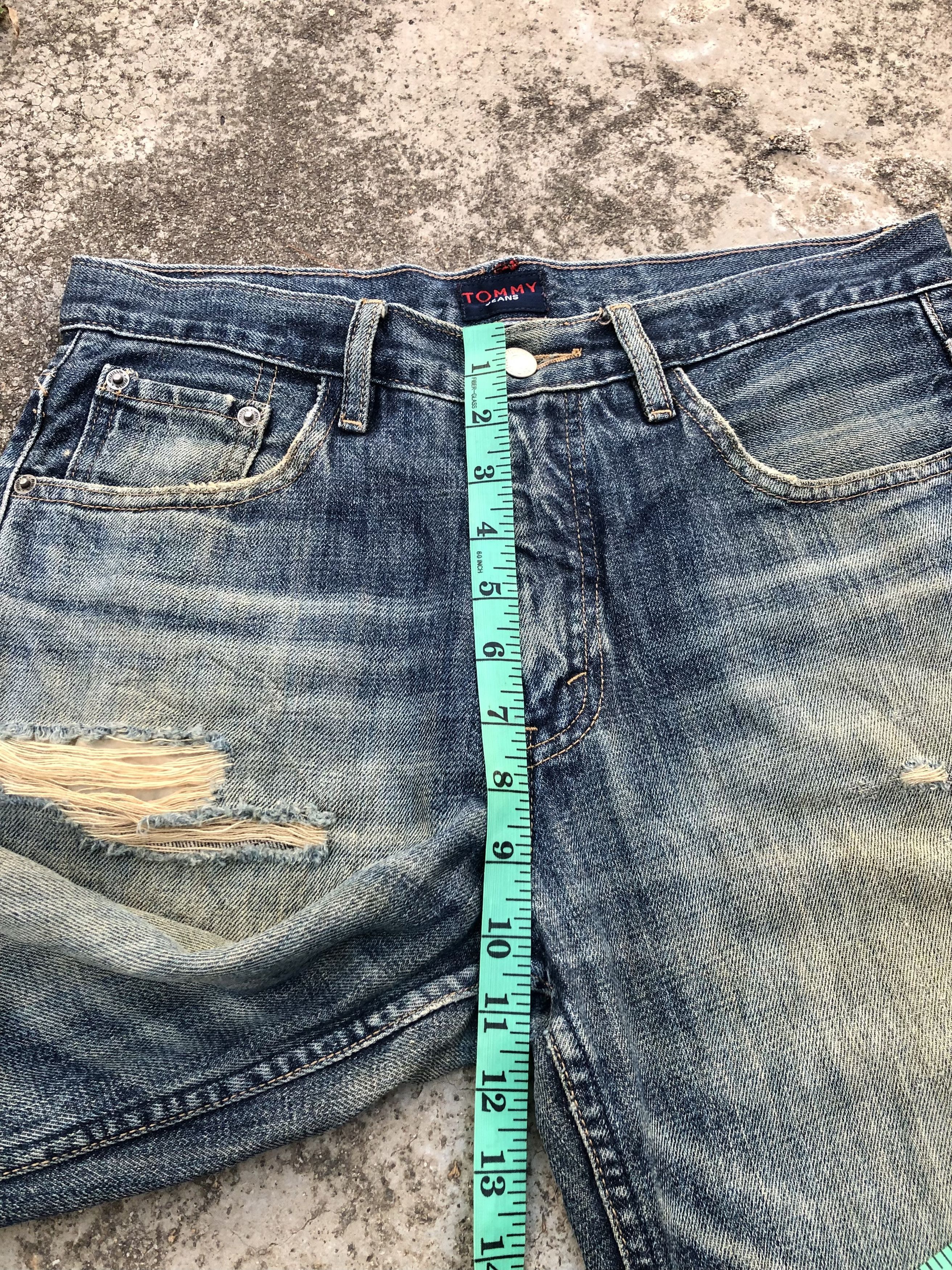 Tommy Hilfiger WIDE LEG TOMMY JEANS DISTRESSED DENIM Size US 31 - 7 Thumbnail