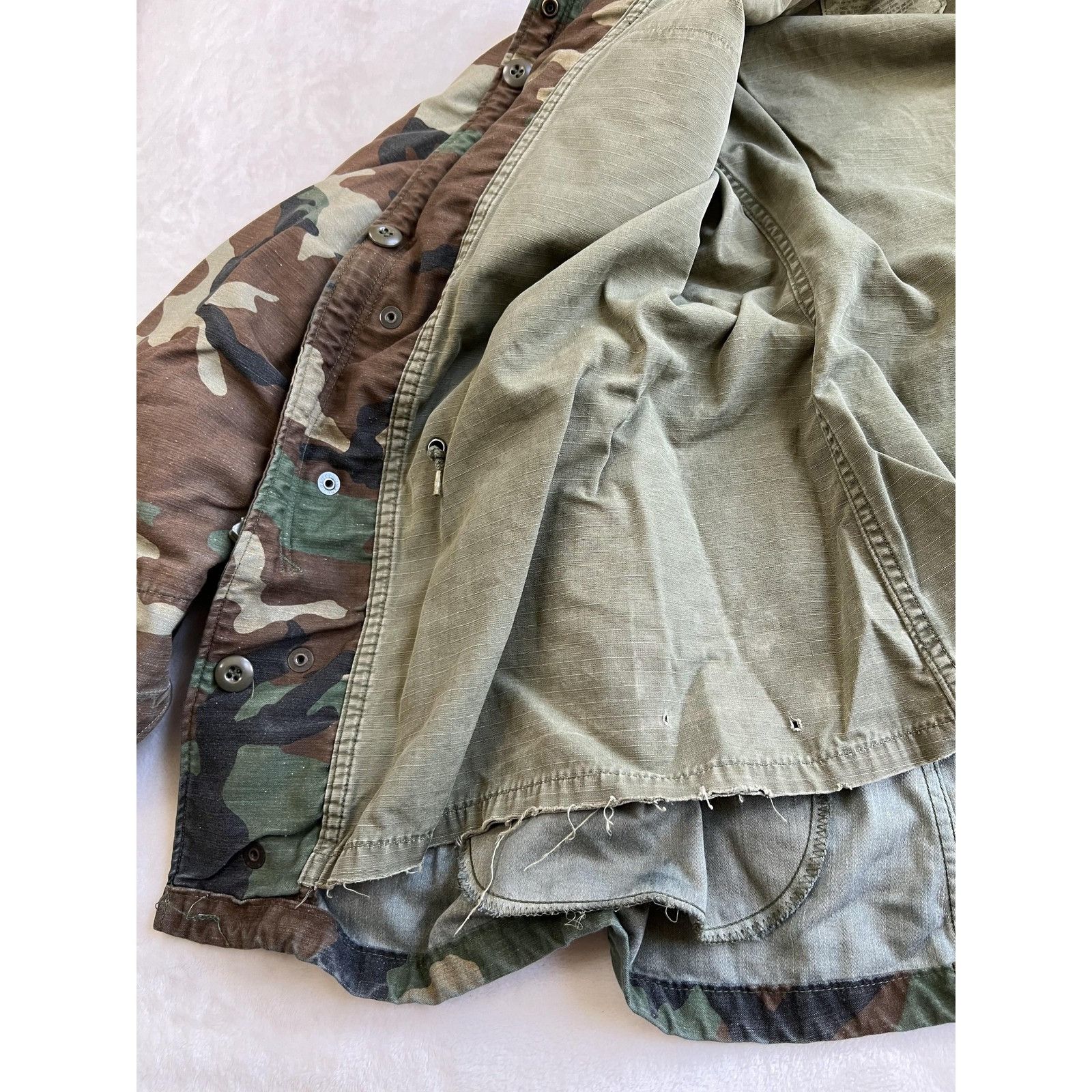 Alpha Industries Vintage US Army Jacket Mens Small M65 Woodland Camo Cold Wea Size US S / EU 44-46 / 1 - 11 Thumbnail