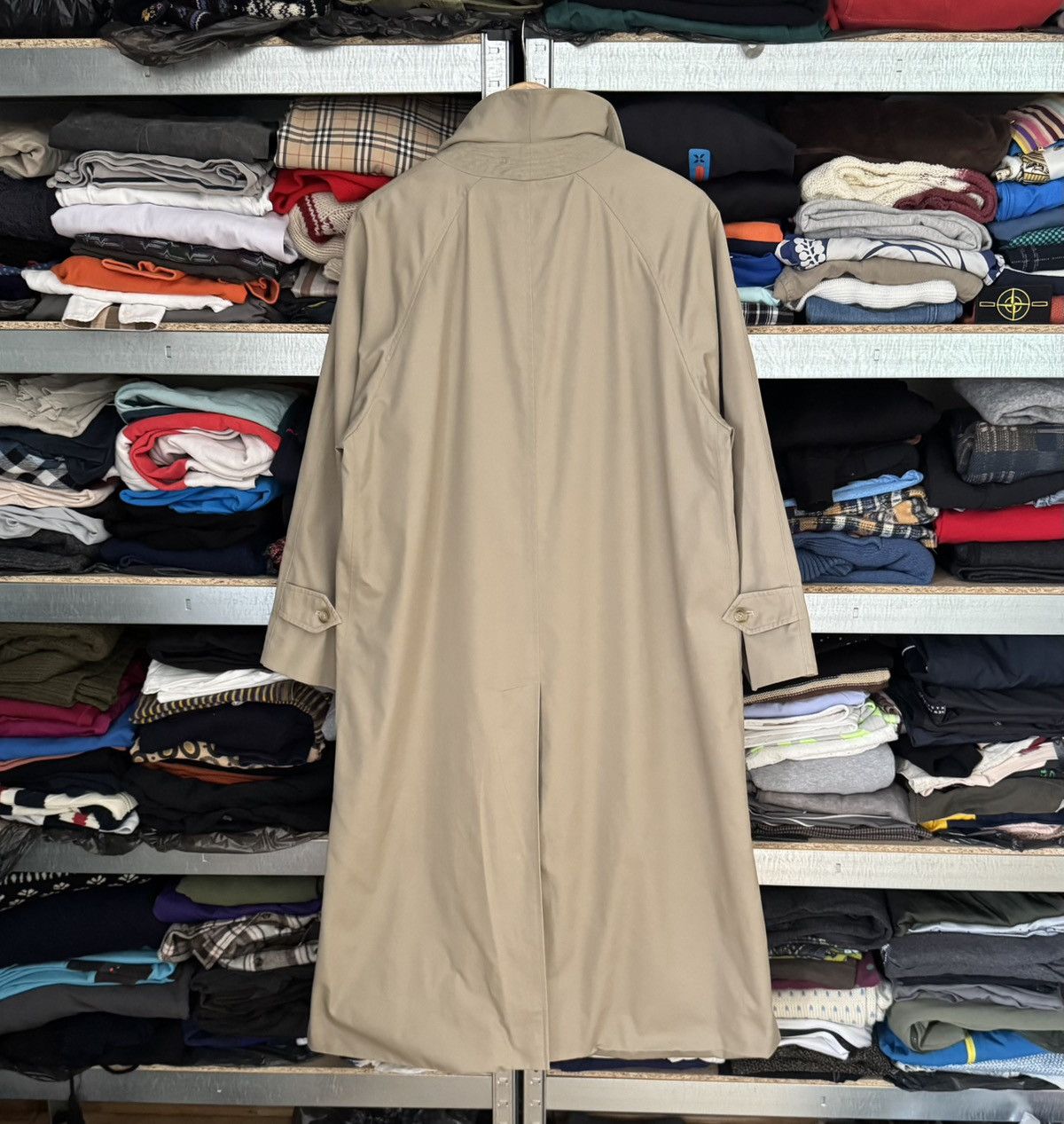 Burberry × Burberry Prorsum × Vintage Burberry 14Long burberrys beige trench coat light jacket 90s Size XL / US 12-14 / IT 48-50 - 25 Thumbnail