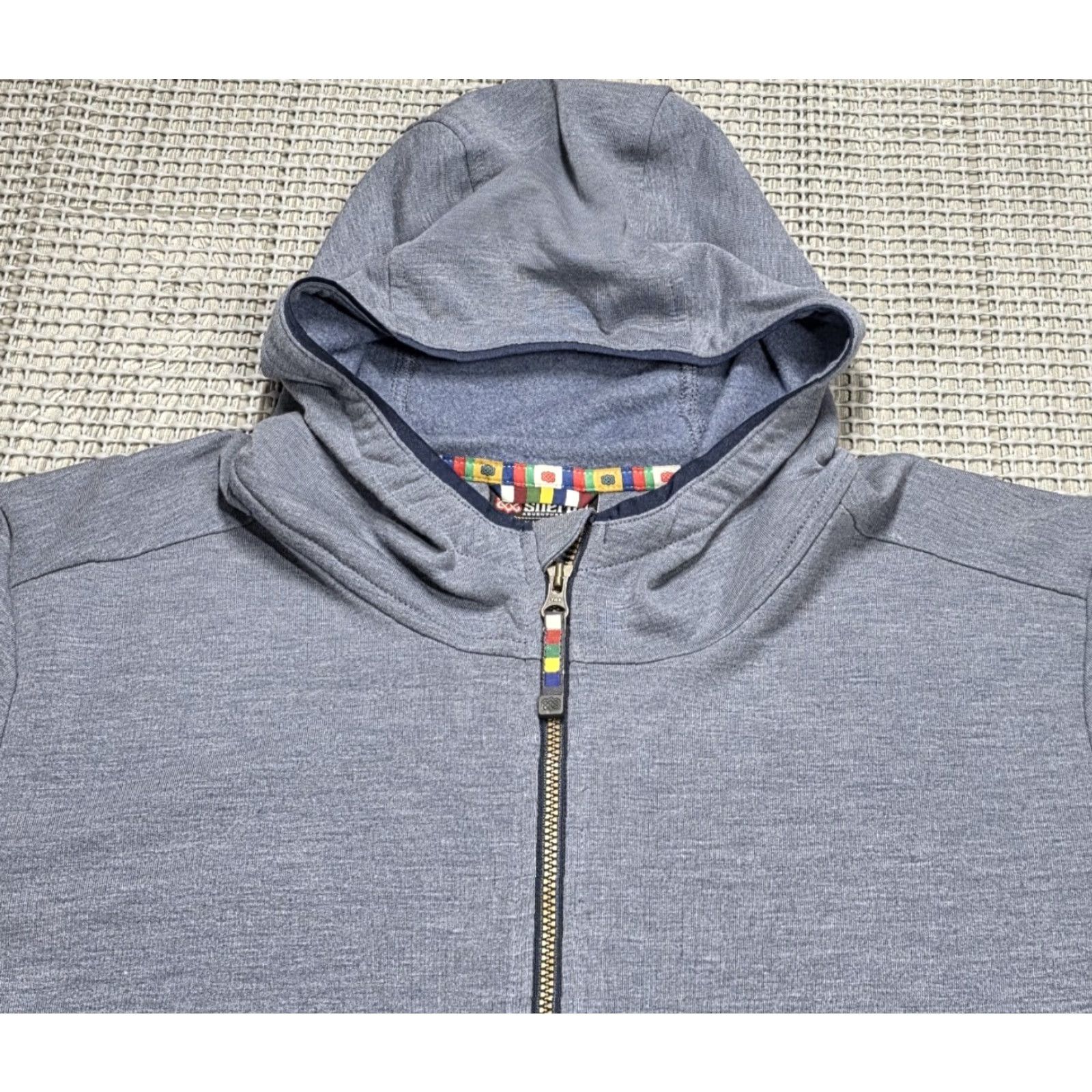 Vintage Sherpa Adventure Gear Women's XL Dawa Hoodie Jacket Active Blue Full Zip Size XL / US 12-14 / IT 48-50 - 7 Thumbnail