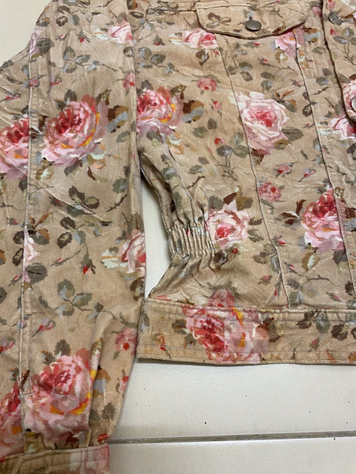 Japanese Brand Typhoon By Nobuo Ikeda Floral Jacket Size M / US 6-8 / IT 42-44 - 2 Thumbnail
