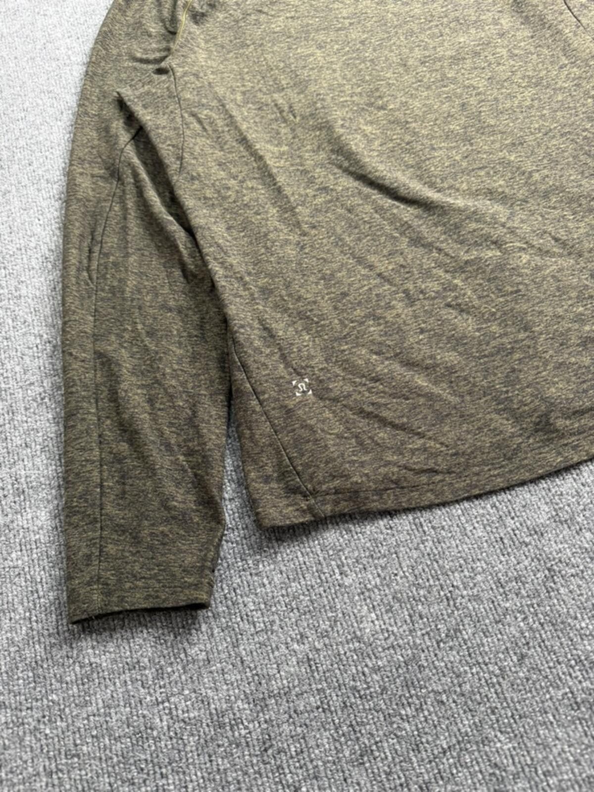 Lululemon Lululemon Surge Warm Long Sleeve Shirt Green Brown L Size US L / EU 52-54 / 3 - 7 Thumbnail