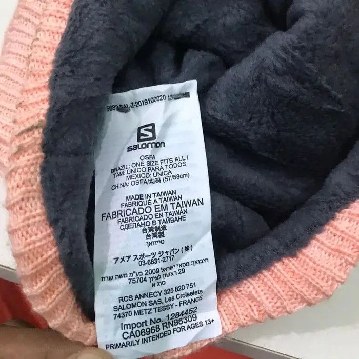 Salomon × Vintage Salomon Small Logo Beanie Hat Size ONE SIZE - 5 Thumbnail