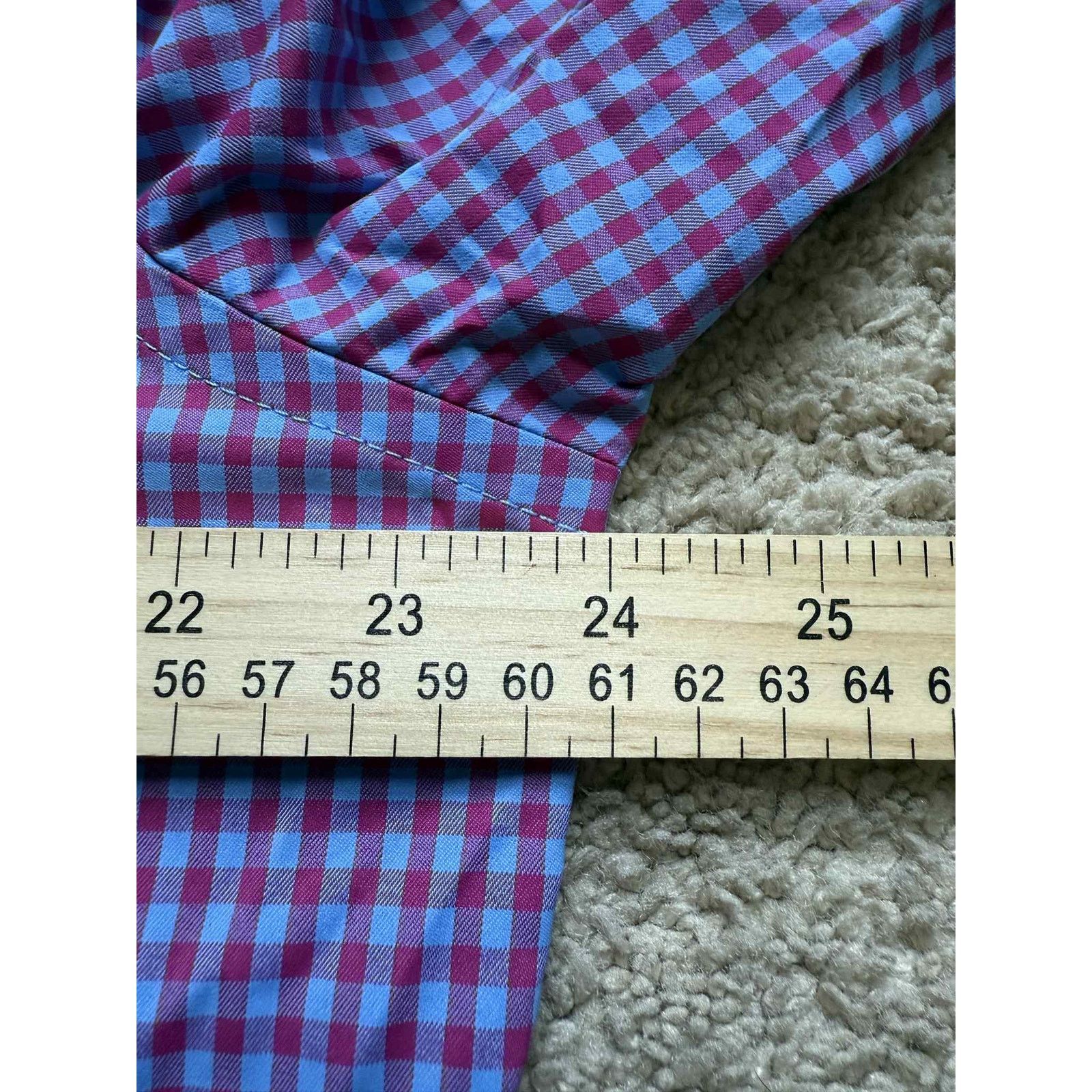 UNTUCKit UNTUCKit Slim Fit Button Down Shirt Red/Blue Check Men's XL Size US XL / EU 56 / 4 - 8 Thumbnail