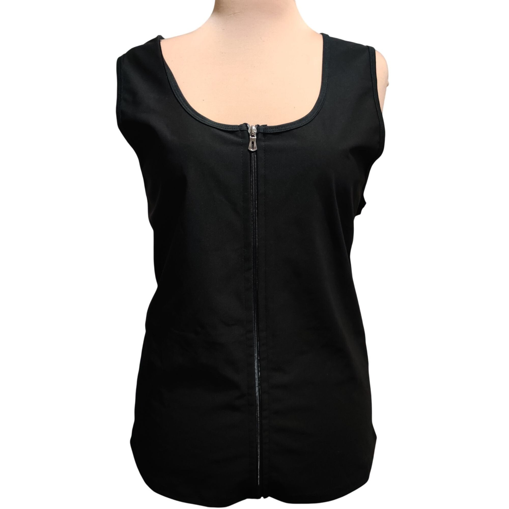 Other Sweat Sauna Vest XXL Womens Tank Top Black Gold Zip Compress Size XXL / US 16-18 / IT 52-54 - 1 Thumbnail