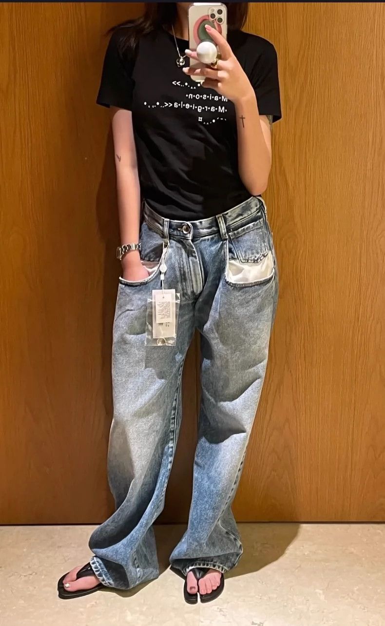 Maison Margiela Maison Margiela Loose jeans with pocket decoration jeans 25 Size US 26 / EU 42 - 3 Thumbnail