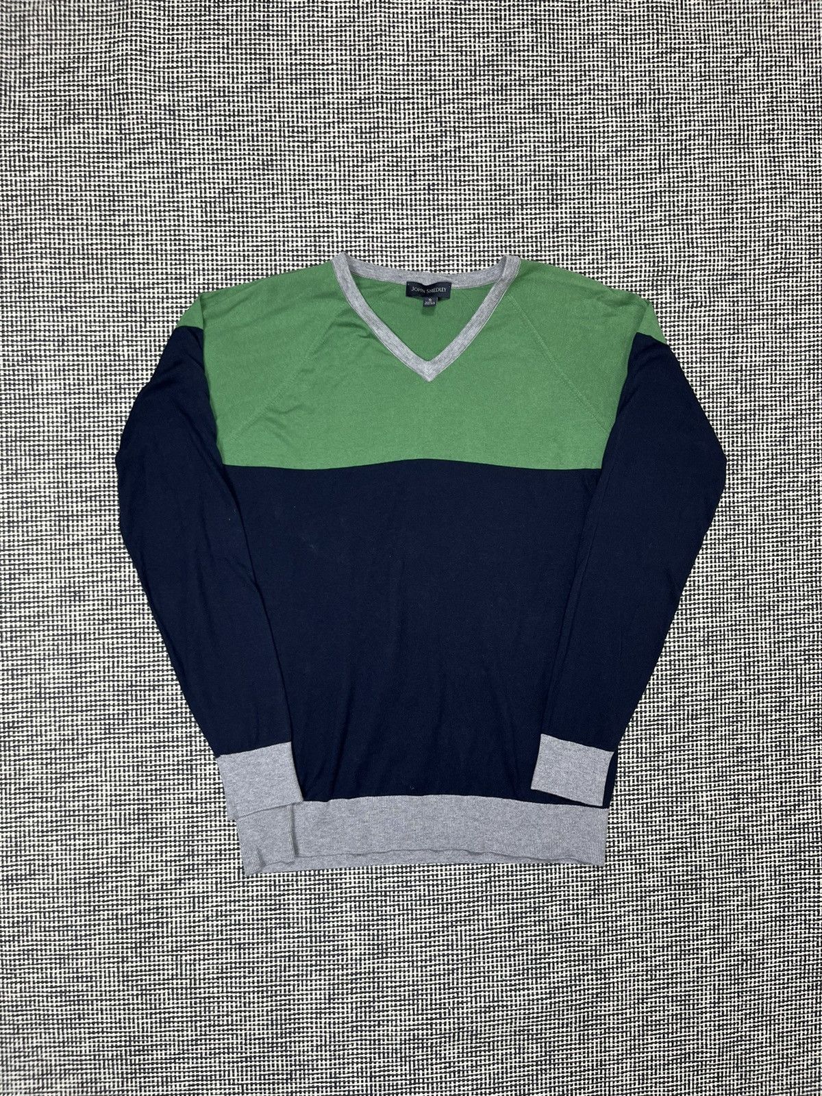 John Smedley John Smedley color block v-neck sea island cotton sweater Size US S / EU 44-46 / 1 - 1 Thumbnail