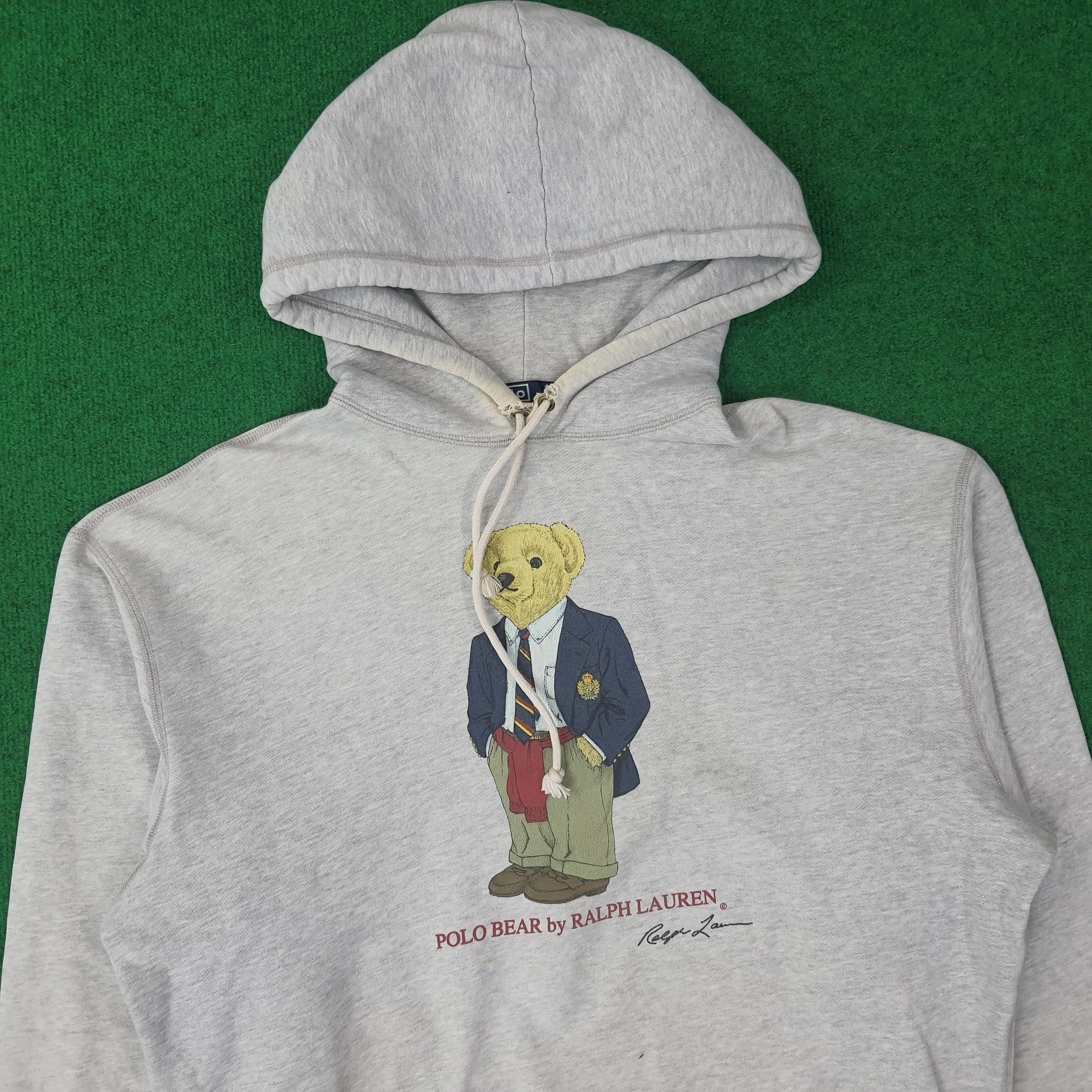 Polo Ralph Lauren Vintage POLO BEAR by Ralph Lauren Hoodie C263N16 Size US L / EU 52-54 / 3 - 2 Thumbnail