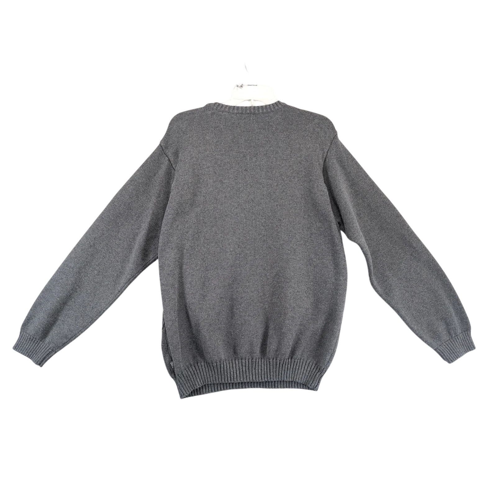 Izod Izod Gray Pullover Argyle Knit Sweater Men's XL Cotton Logo Size US XL / EU 56 / 4 - 2 Thumbnail