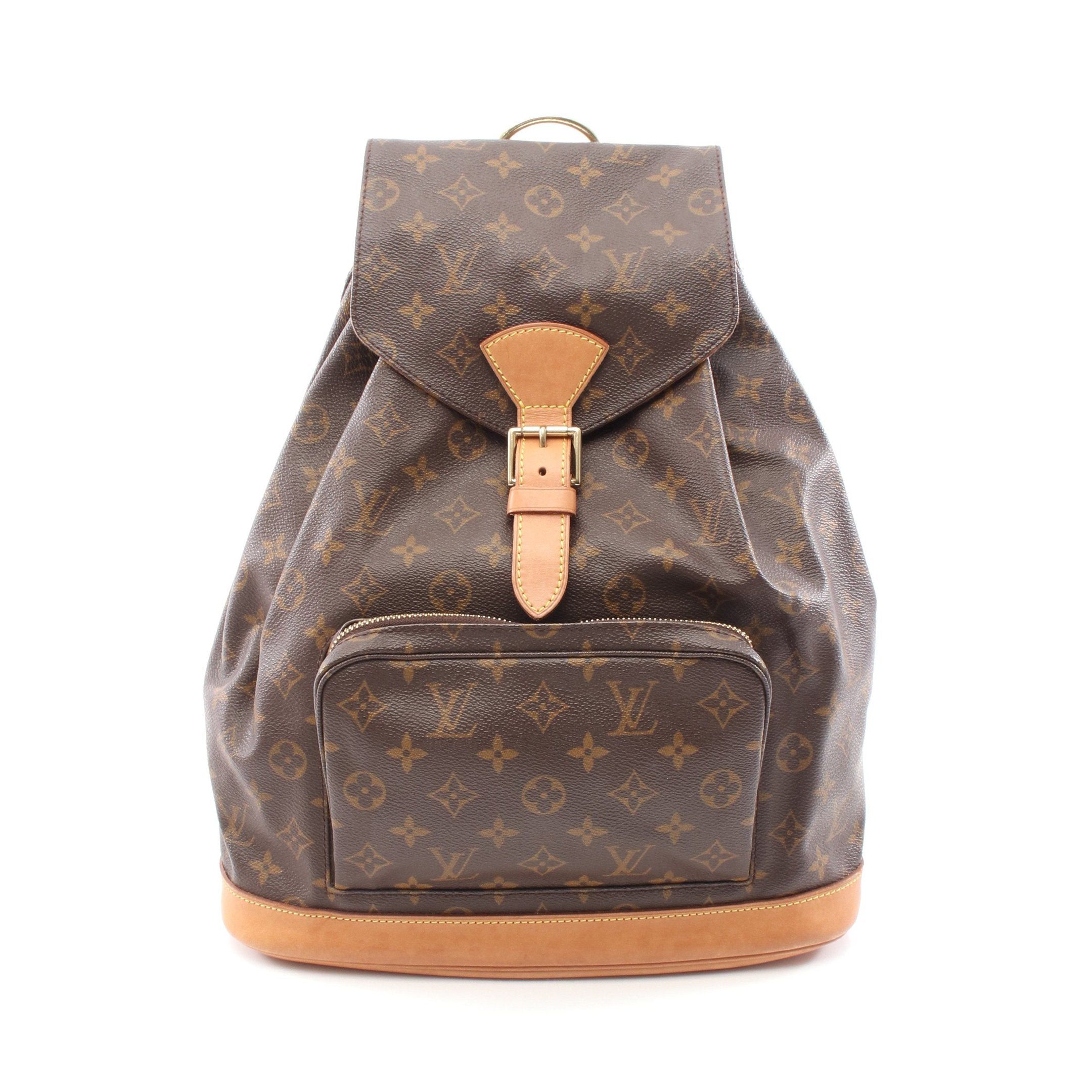 Louis Vuitton Louis Vuitton Montsouris Gm Monogram Backpack Rucksack Leather Brown Size ONE SIZE - 1 Thumbnail