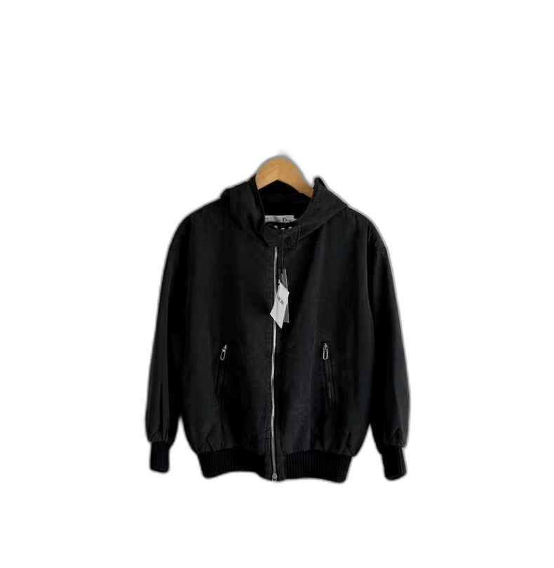 Dior Dior Black Vintage Zip-Up Hooded Jacket Size XS / US 0-2 / IT 36-38 - 1 Thumbnail