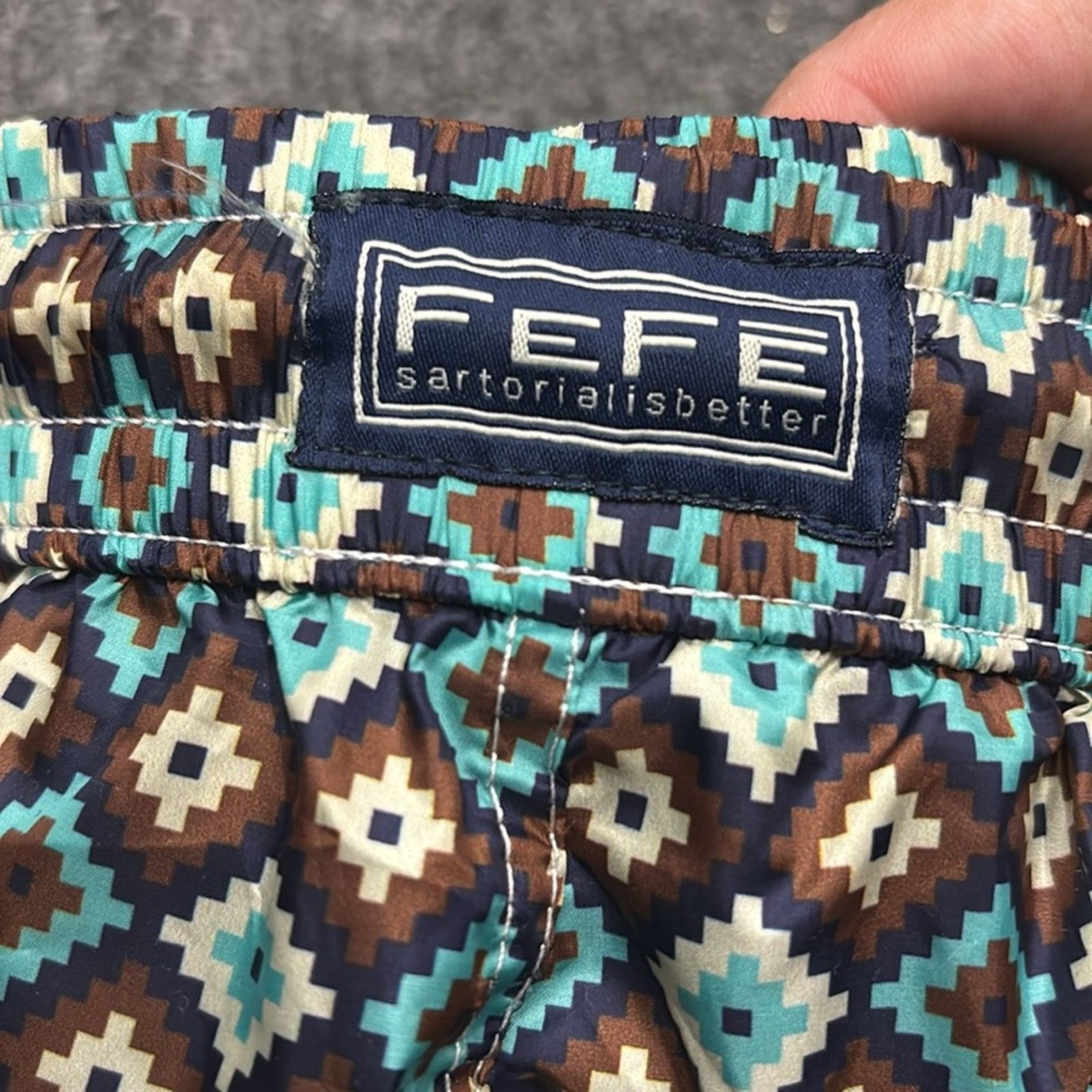 Other NWT Fefe Stylish Geometric Swim Trunks Size XXL Size US 44 / EU 60 - 2 Thumbnail