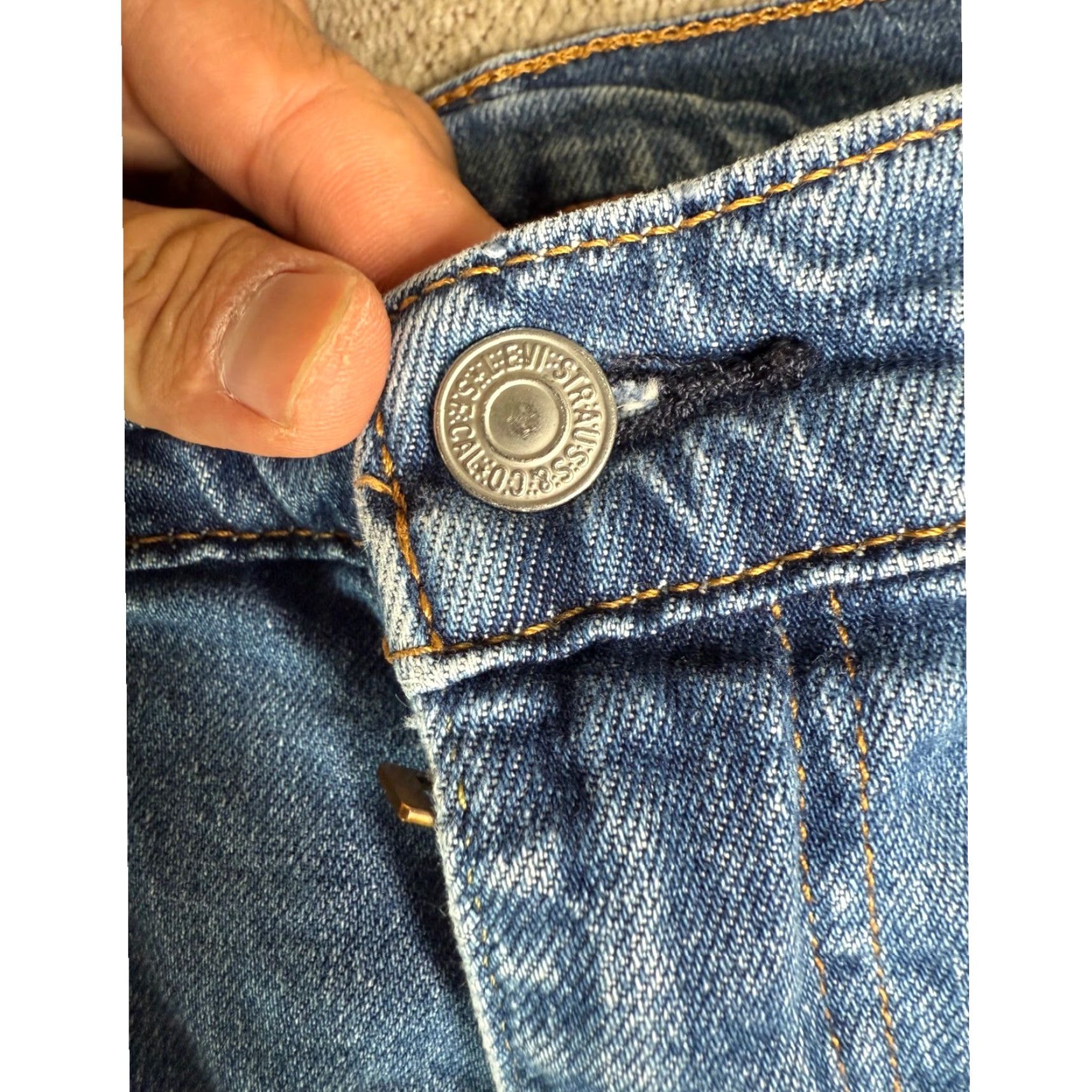 Levi's Levi's 501 Jeans Mens Straight Denim Blue W42 L32 Classic Fit Jeans Size US 42 / EU 58 - 4 Thumbnail