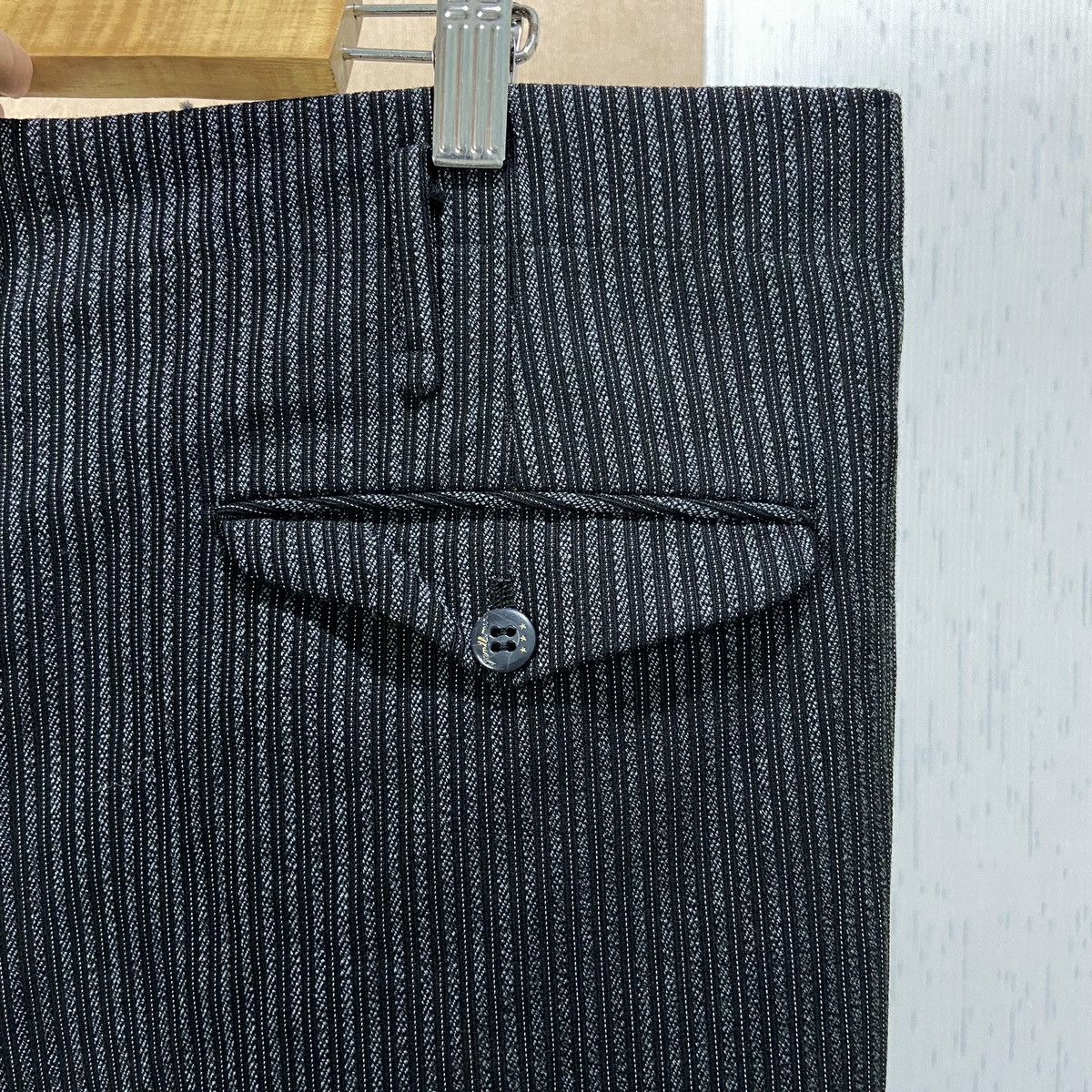 Japanese Brand 50s Heavyweight Wool Double Pleated Japan Tailored Trousers Size US 37 - 4 Thumbnail