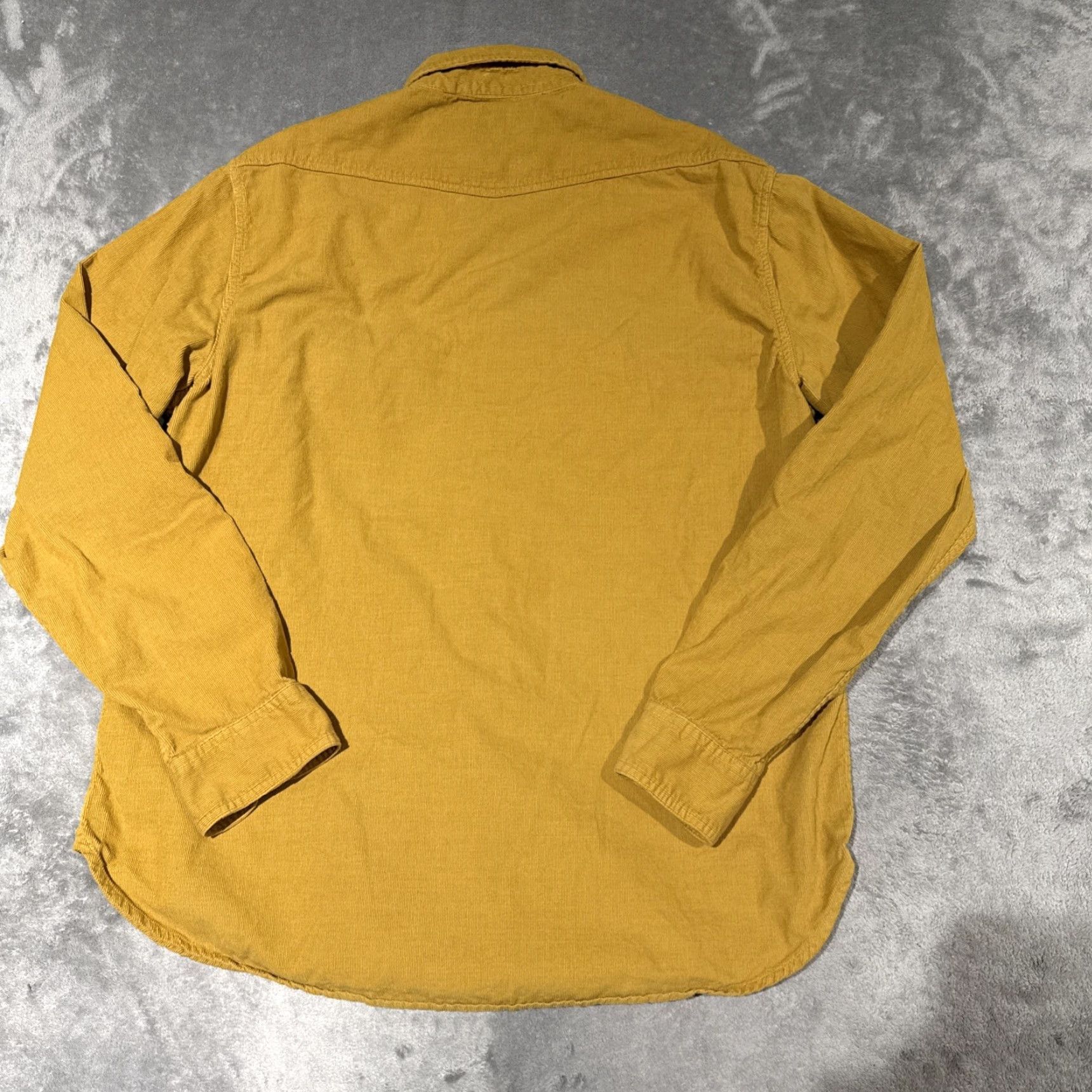 CO Best Made Co Shirt Mens L Yellow Corduroy Flap Pockets Workshirt Elbow Patch Size US L / EU 52-54 / 3 - 6 Thumbnail