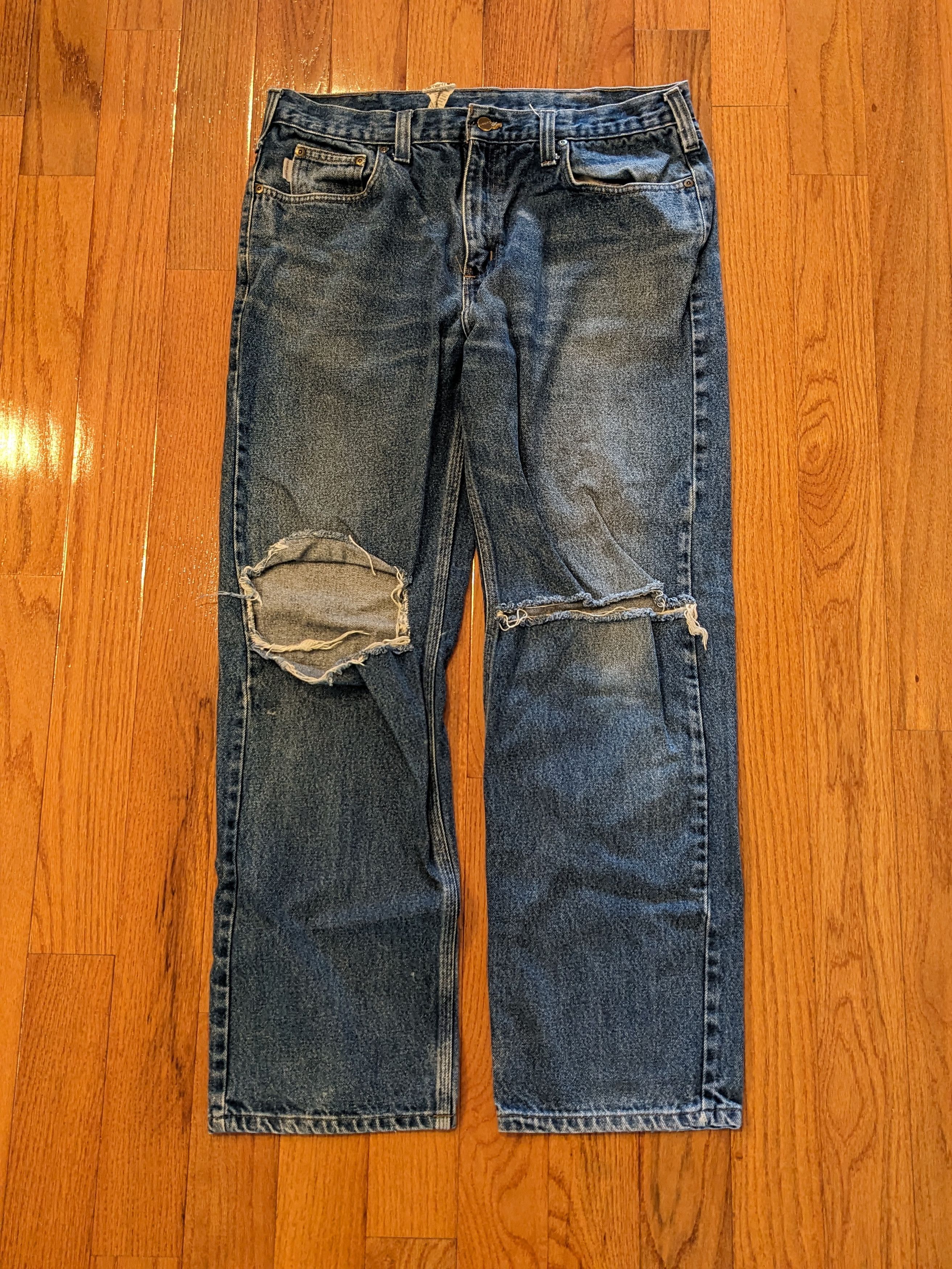 Carhartt × Vintage Vintage Y2K Carhartt B460 DVB Traditional 38 x 32 Jeans Size US 38 / EU 54 - 4 Thumbnail