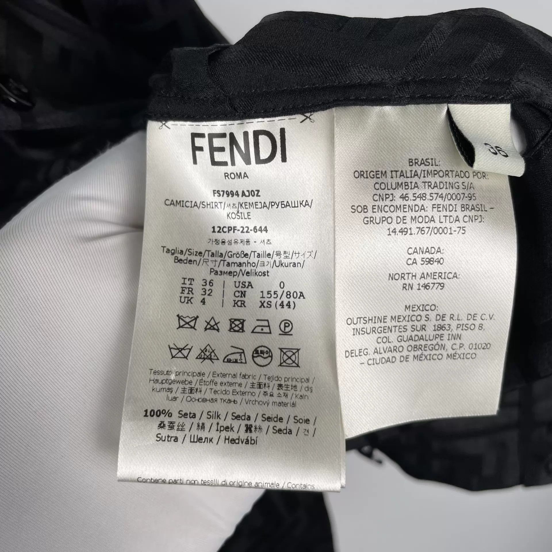 Fendi Fendi Silk Casual Suit Black 36 Size XS / US 0-2 / IT 36-38 - 5 Thumbnail