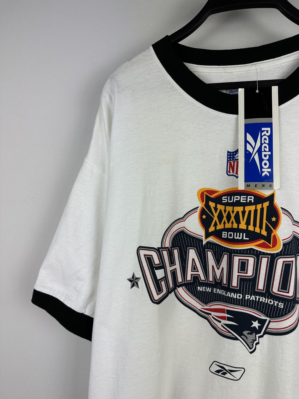 NFL × Reebok × Vintage Vintage Y2K Reebok New England Patriots Oversize T-shirt Size US XL / EU 56 / 4 - 2 Thumbnail