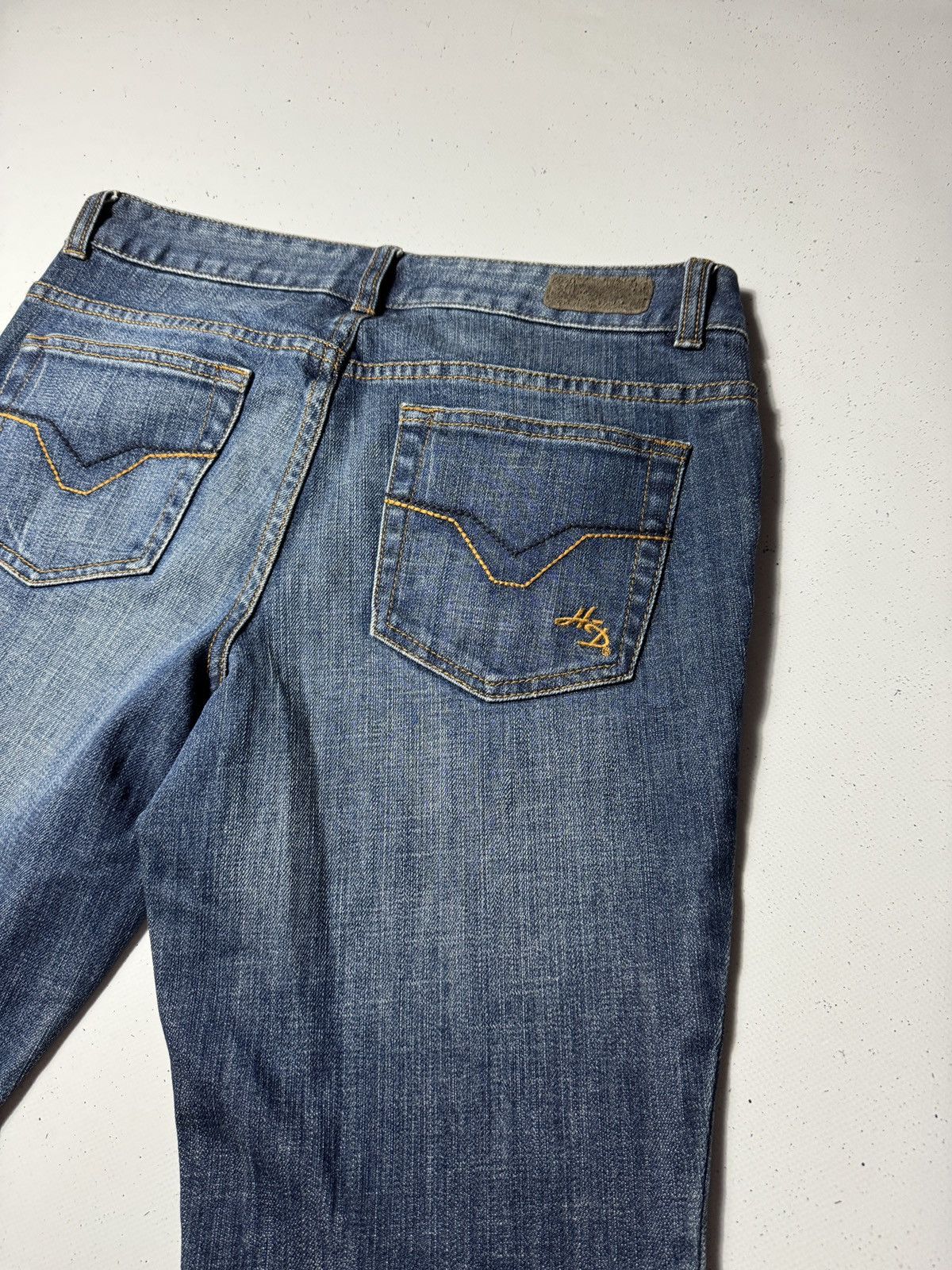 Harley Davidson Harley-Davidson Women’s Bootcut Jeans – Vintage Biker Size US 34 / EU 50 - 7 Thumbnail