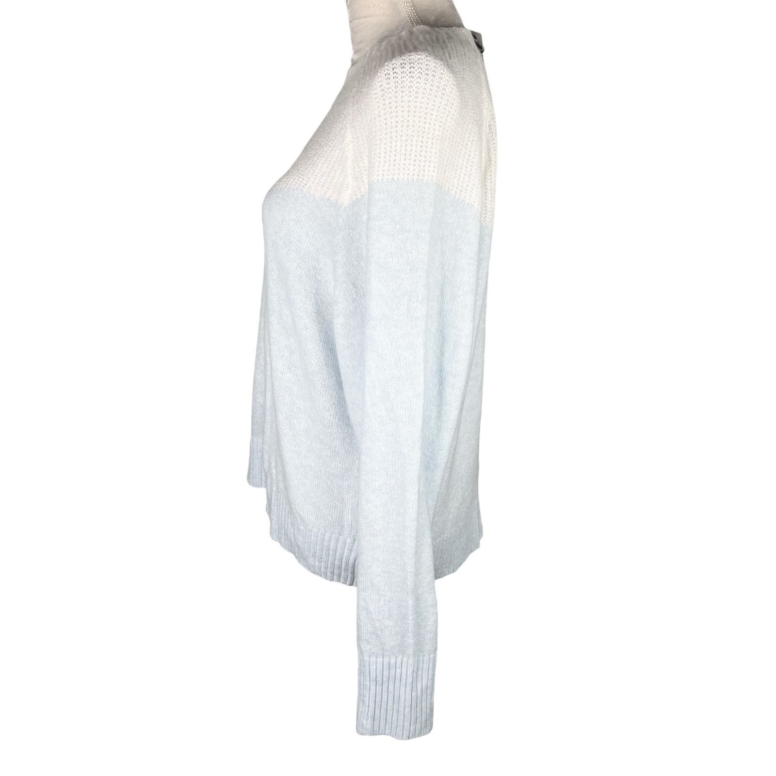 Express Express Sweater Baby Blue White Super Soft Large New Size L / US 10 / IT 46 - 3 Thumbnail