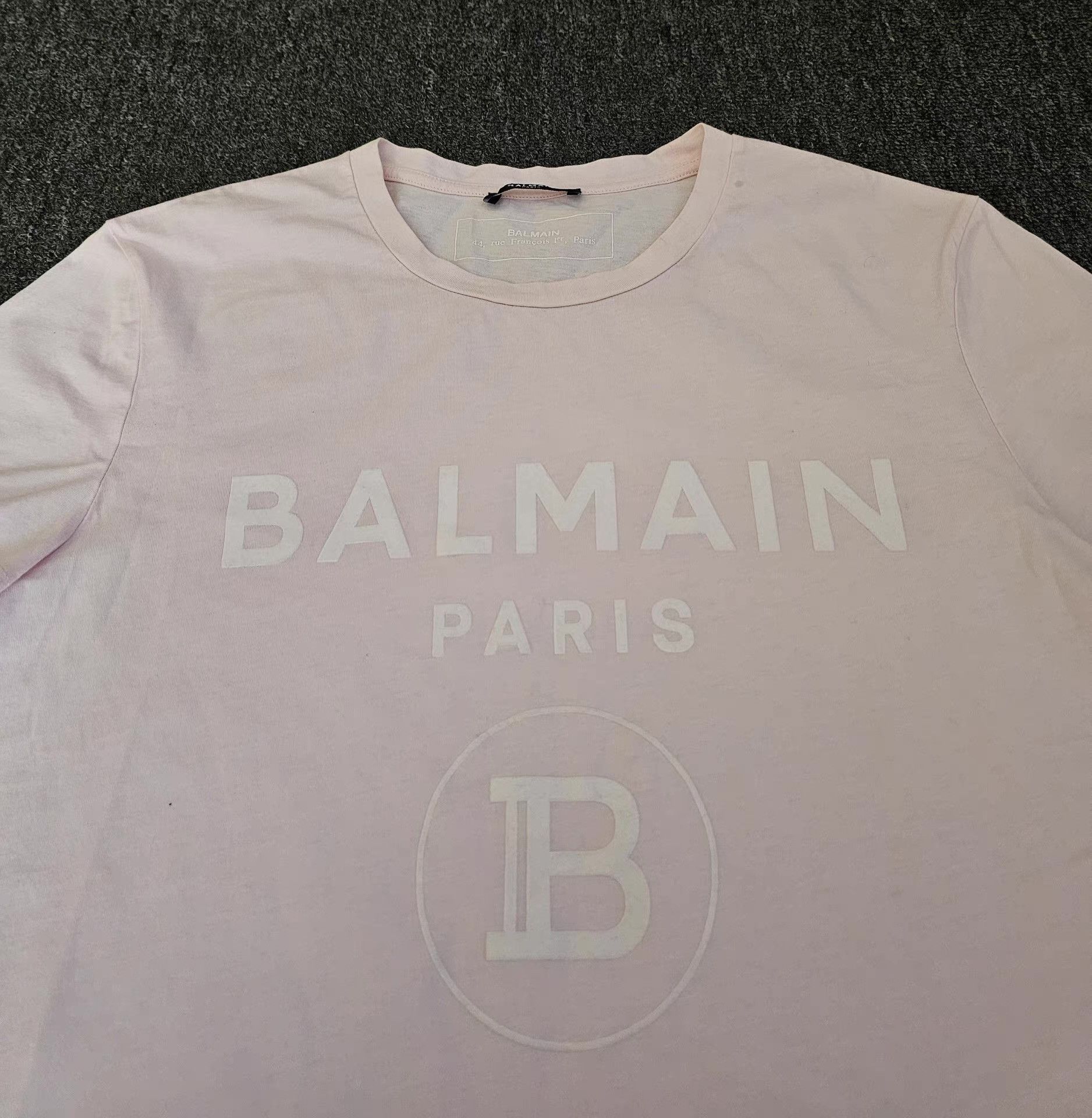 Balenciaga Balmain Light Pink Short Sleeve T-shirt, Size US S / EU 44-46 / 1 - 3 Thumbnail