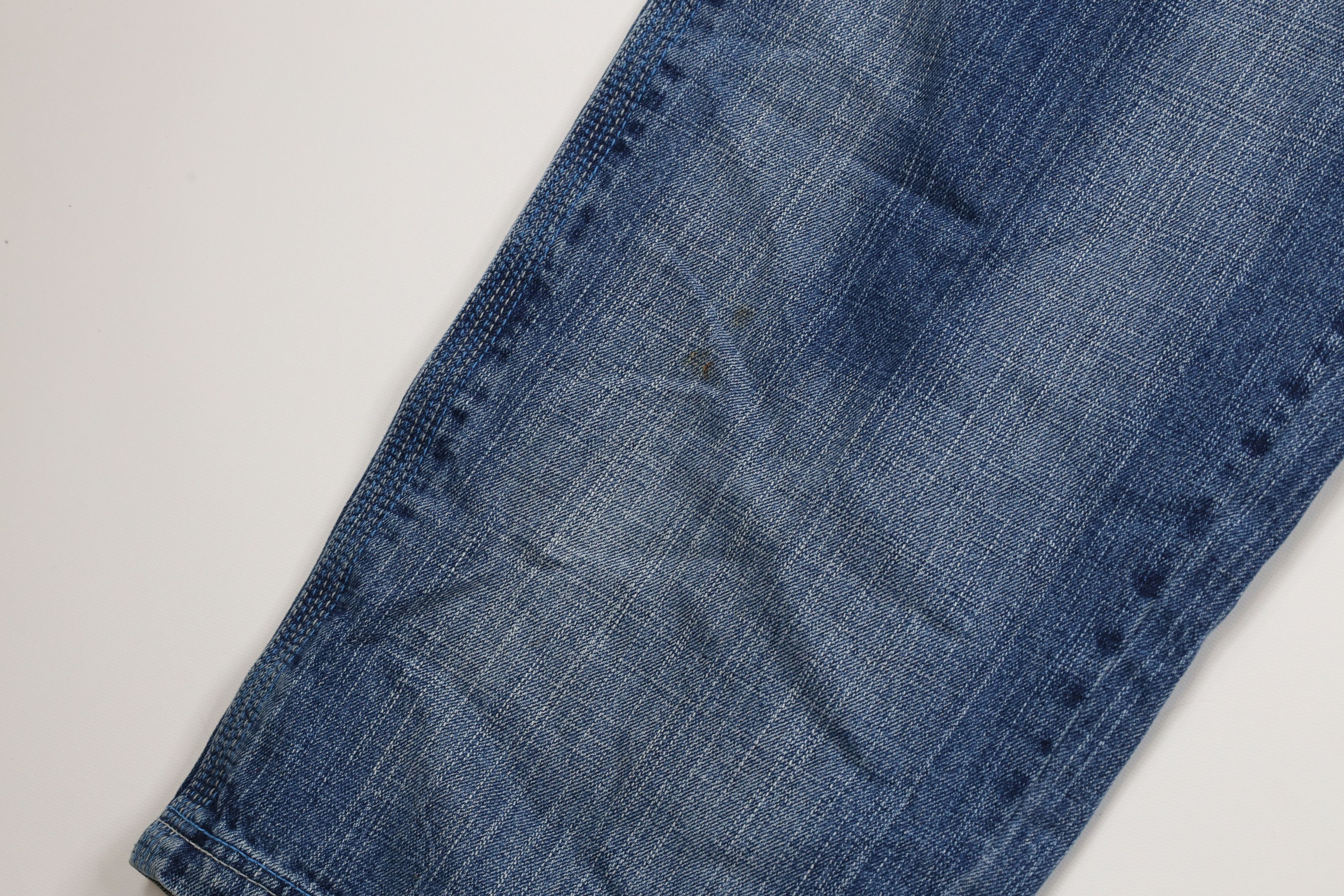 Vintage Vintage 90s Y2K Streetwear Wide Leg Denim Jeans Blue Cotton Size US 36 / EU 52 - 5 Thumbnail