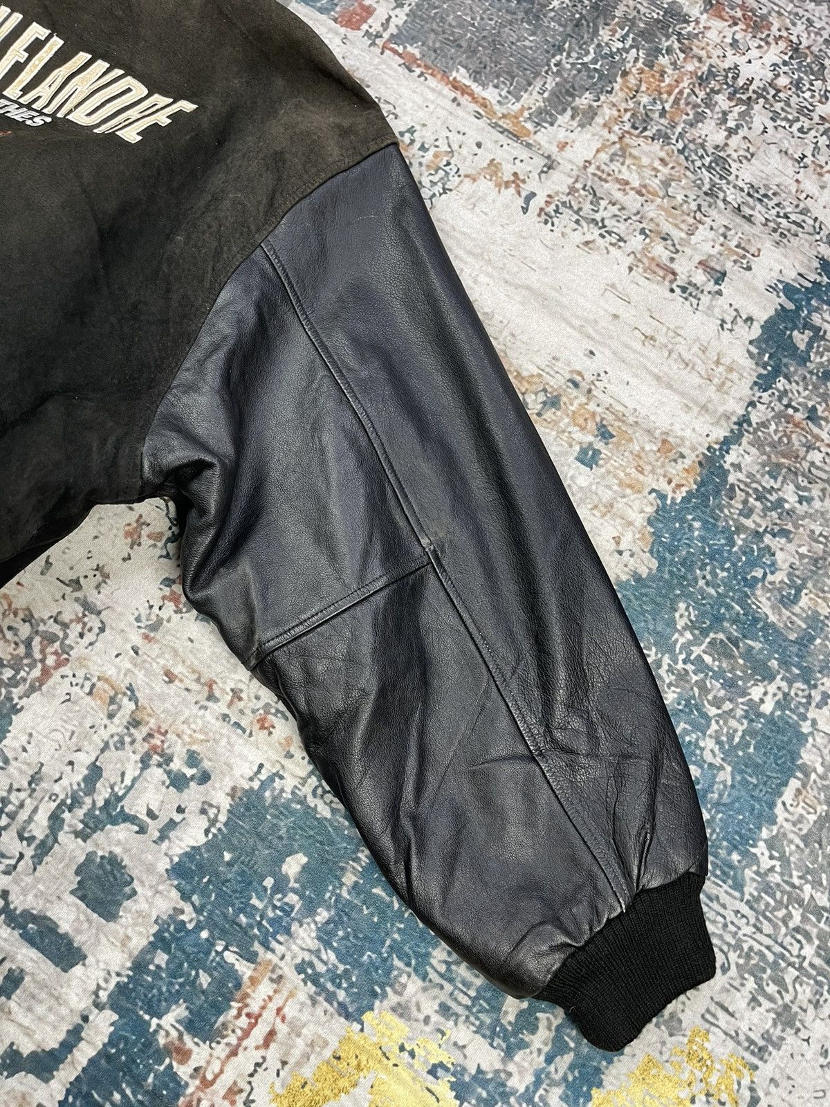 Vintage Prankish Flandre AW 88-89 Dolphin Leather Bombers Size US L / EU 52-54 / 3 - 4 Thumbnail
