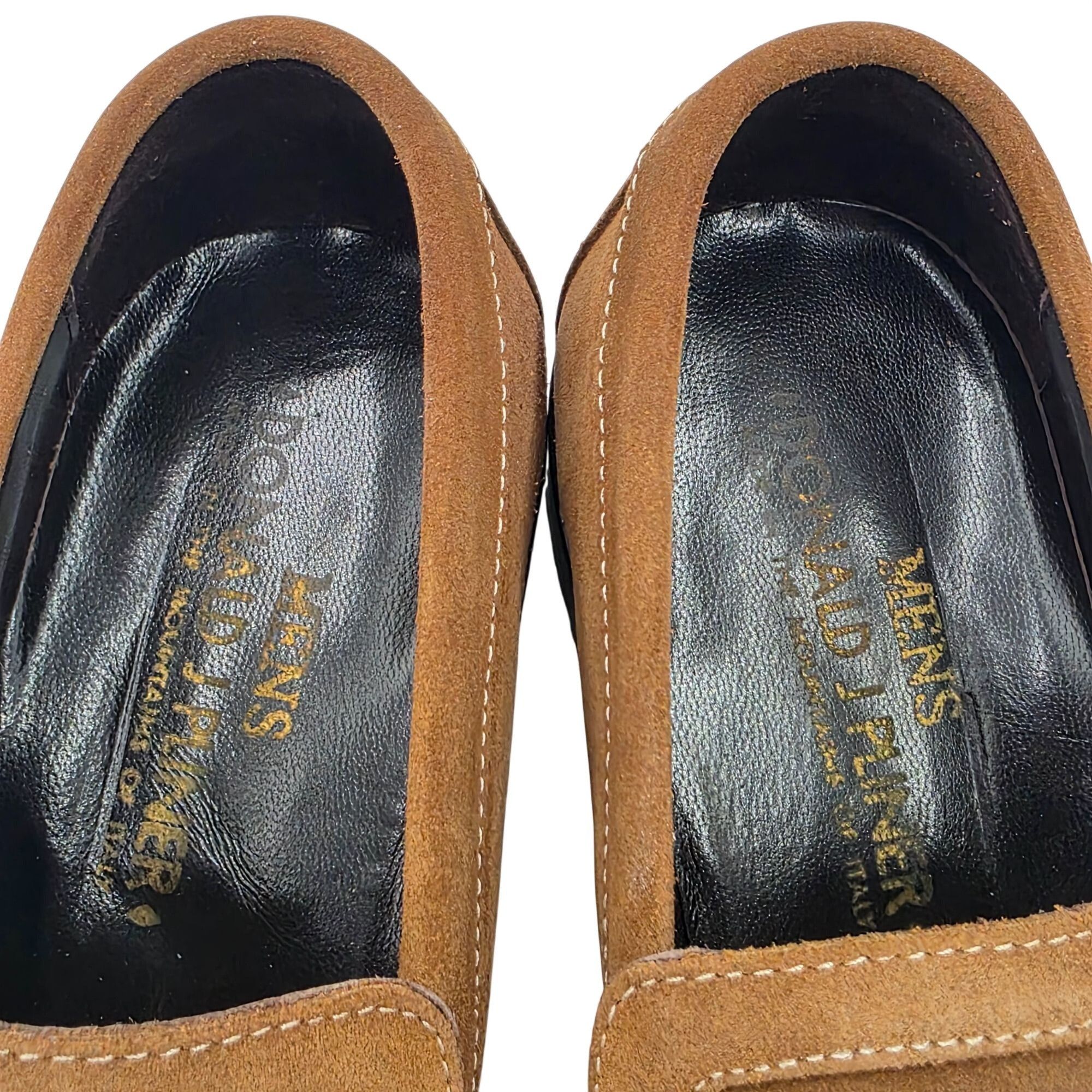 Donald Pliner NEW Donald J. Pliner Italy Camel Tan Sport Suede Loafers 7M Size US 7 / EU 40 - 8 Thumbnail
