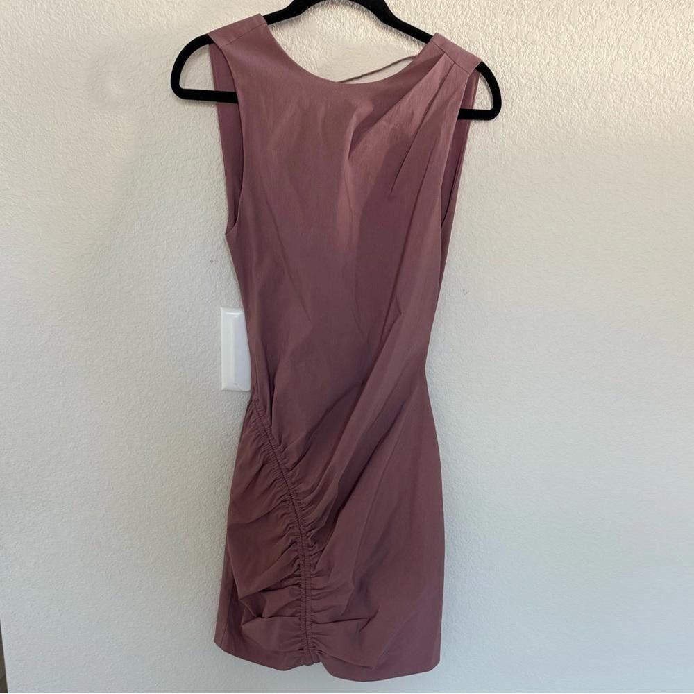 Zara ZARA Backless Mauve Pink Ruched Mini Dress Medium NEW Size M / US 6-8 / IT 42-44 - 5 Thumbnail